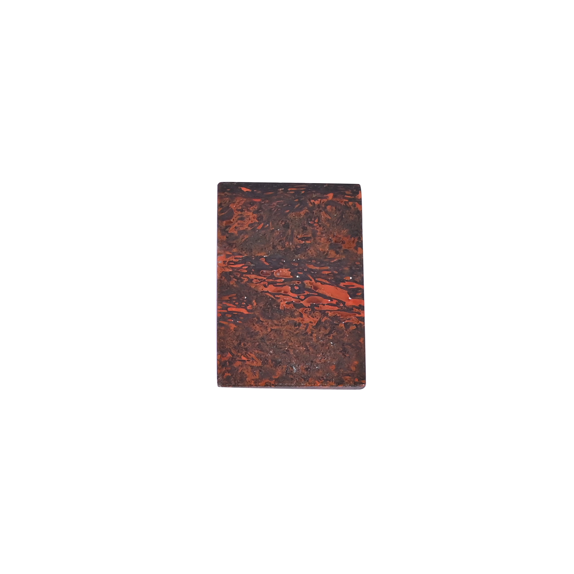 Dinosaur bone Loose Gemstone 305 Carat Rectangle 28x19 mm Flat-back Cabochon for Jewelry Making  1 Pcs
