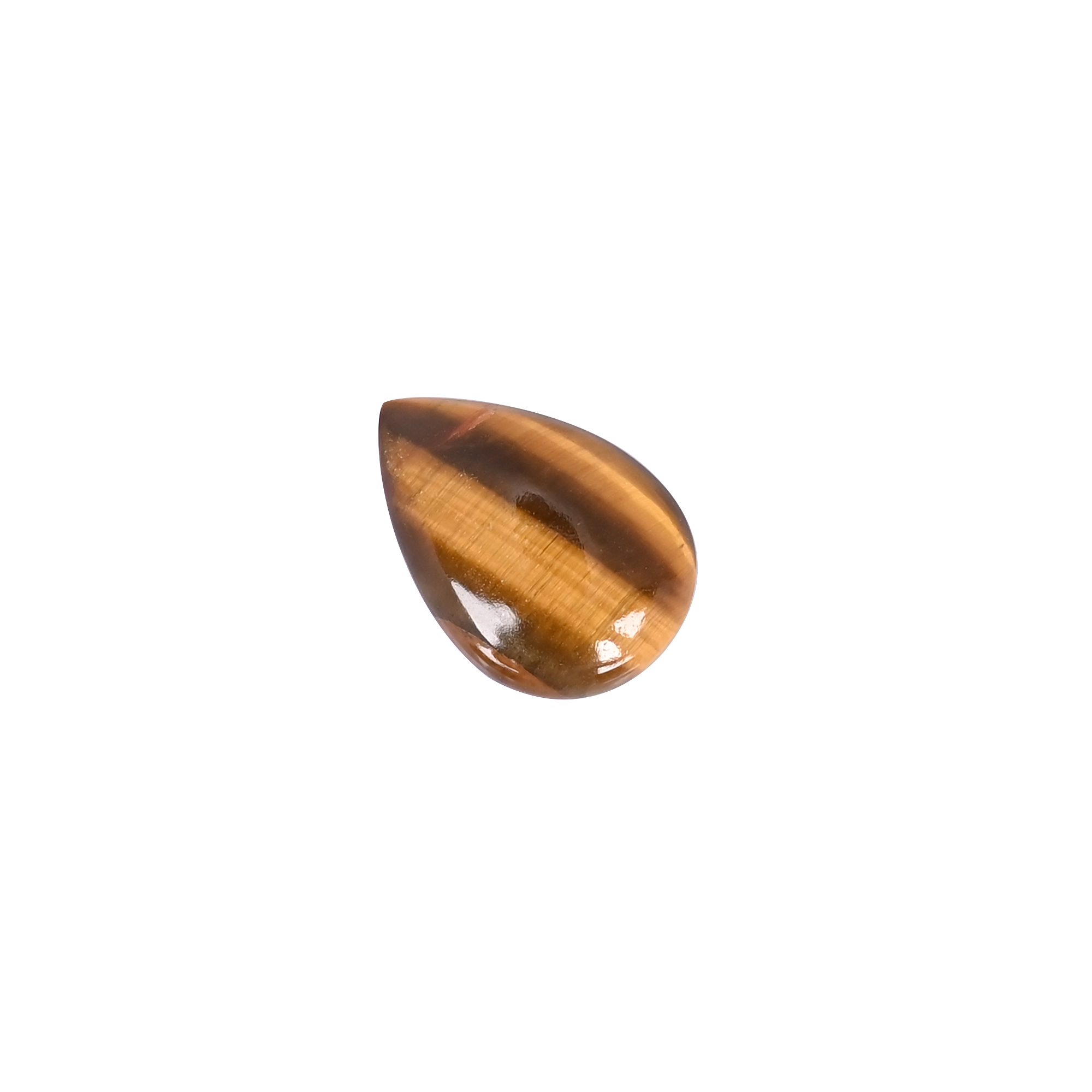 Natural Golden Tiger Eye Pear Shape Cabochon Gemstone Wholesale Loose Polished Stone