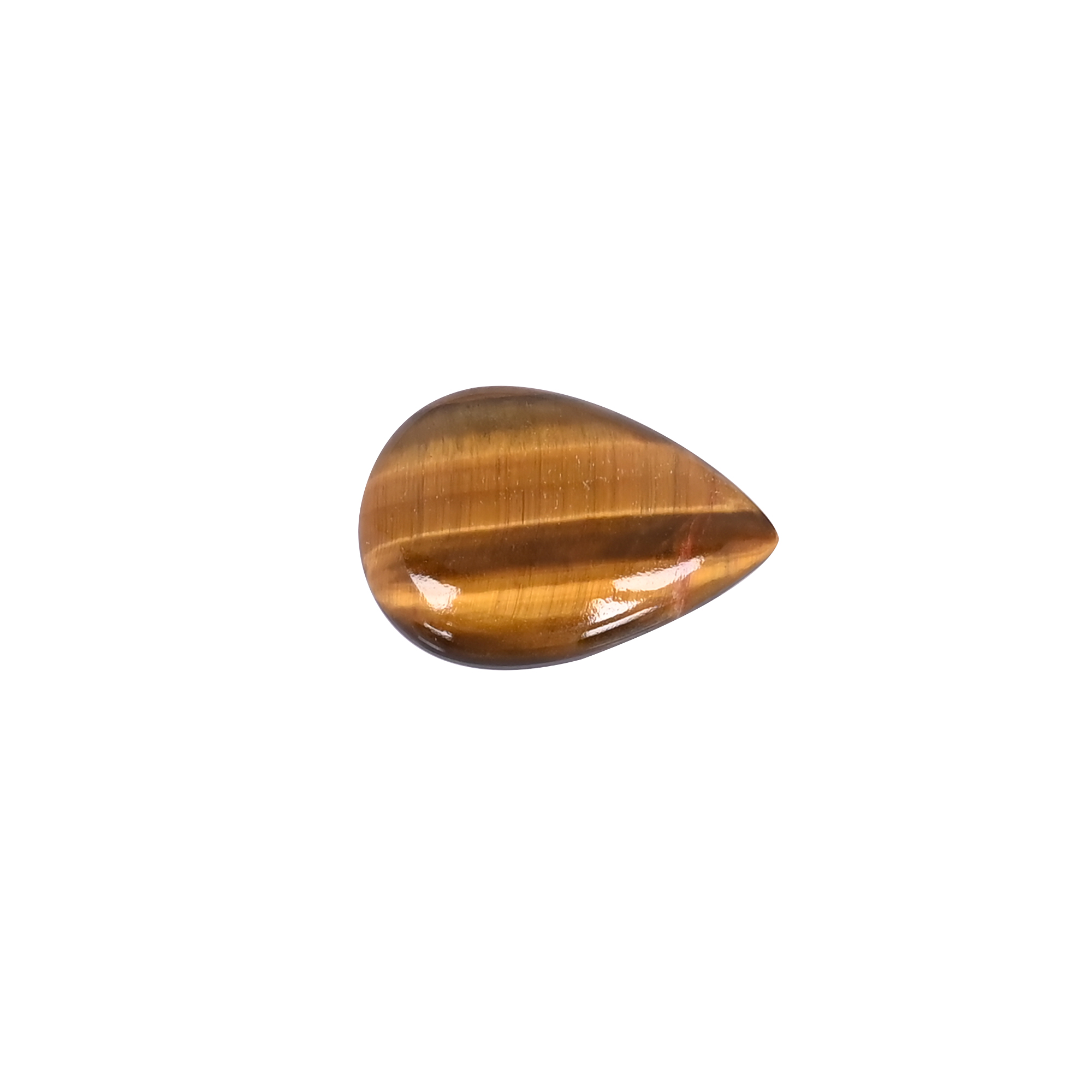 Natural Golden Tiger Eye Pear Shape Cabochon Gemstone Wholesale Loose Polished Stone