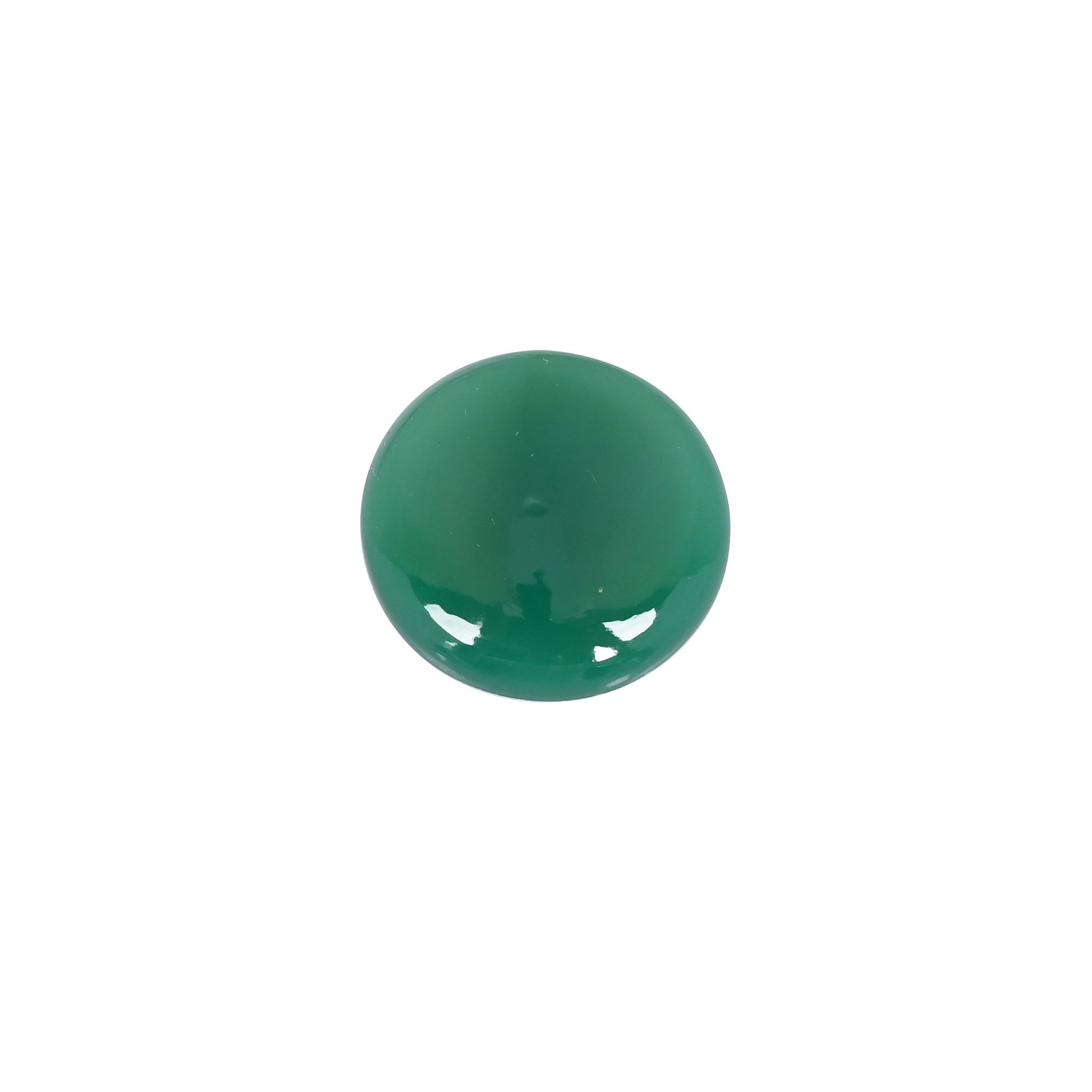 Natural Green Onyx 24mm Round Cabochon Gemstone Ideal For Jewelry Making
