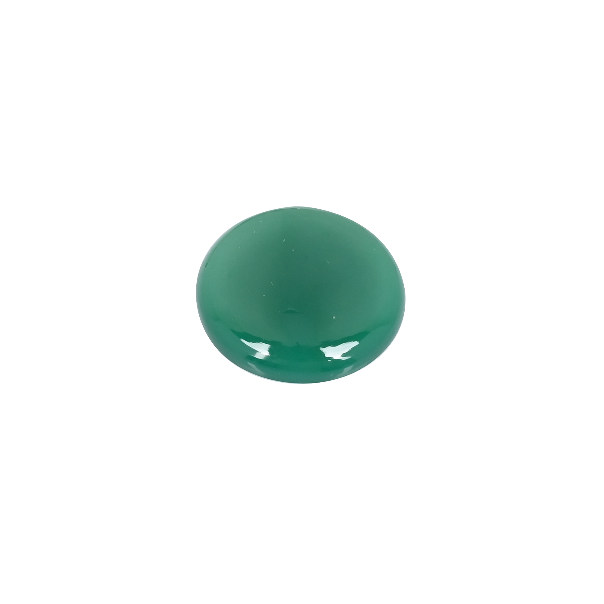 Natural Green Onyx 24mm Round Cabochon Gemstone Ideal For Jewelry Making