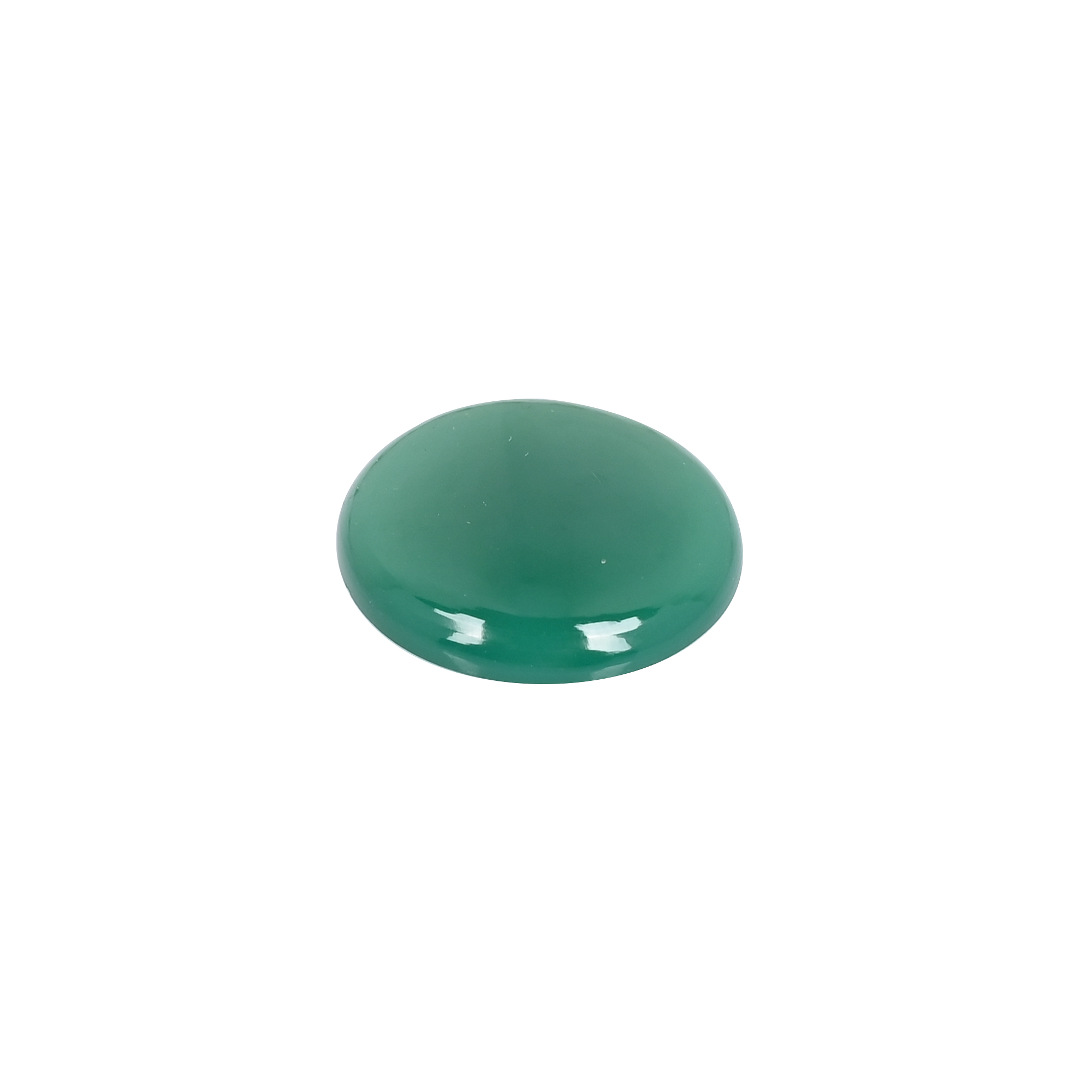 Natural Green Onyx 24mm Round Cabochon Gemstone Ideal For Jewelry Making