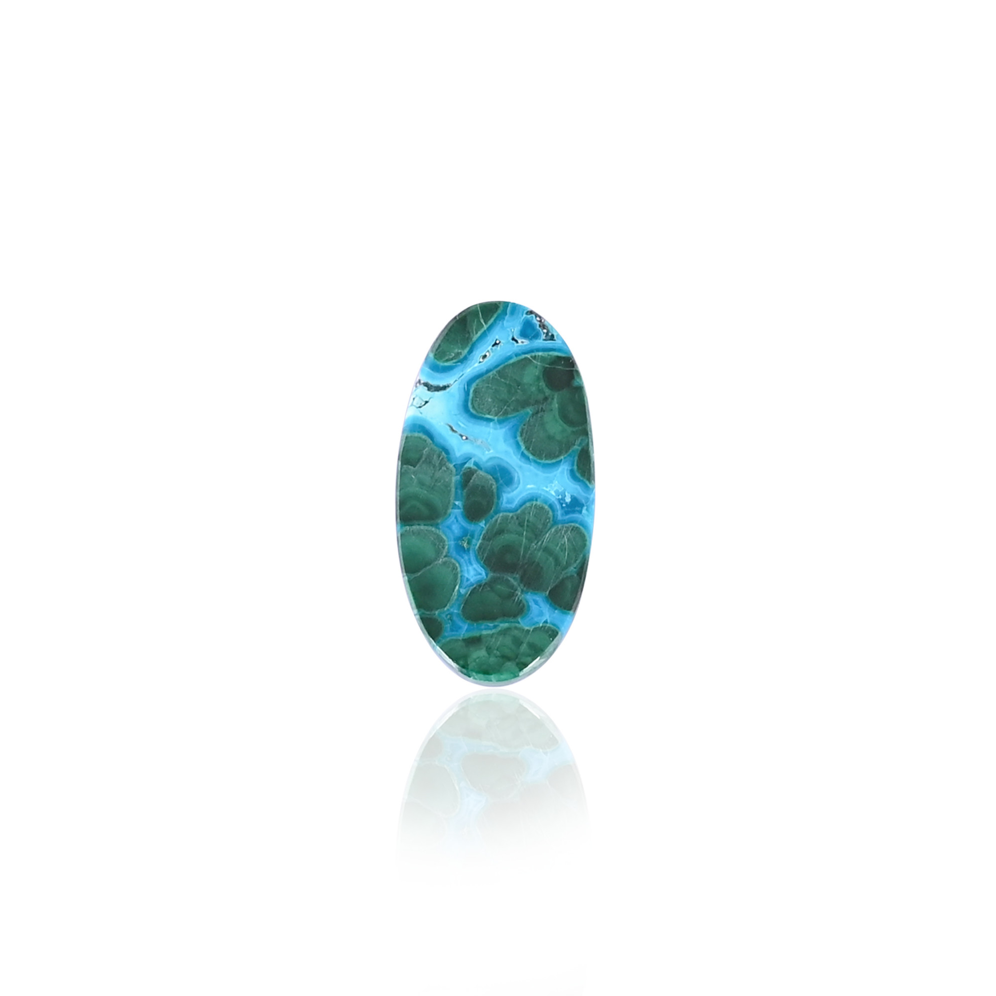 Chrysocolla Malachite Natural Stones Oval Shape 17Pcs Making for Jewelry 26560Cts Wholesale Lot