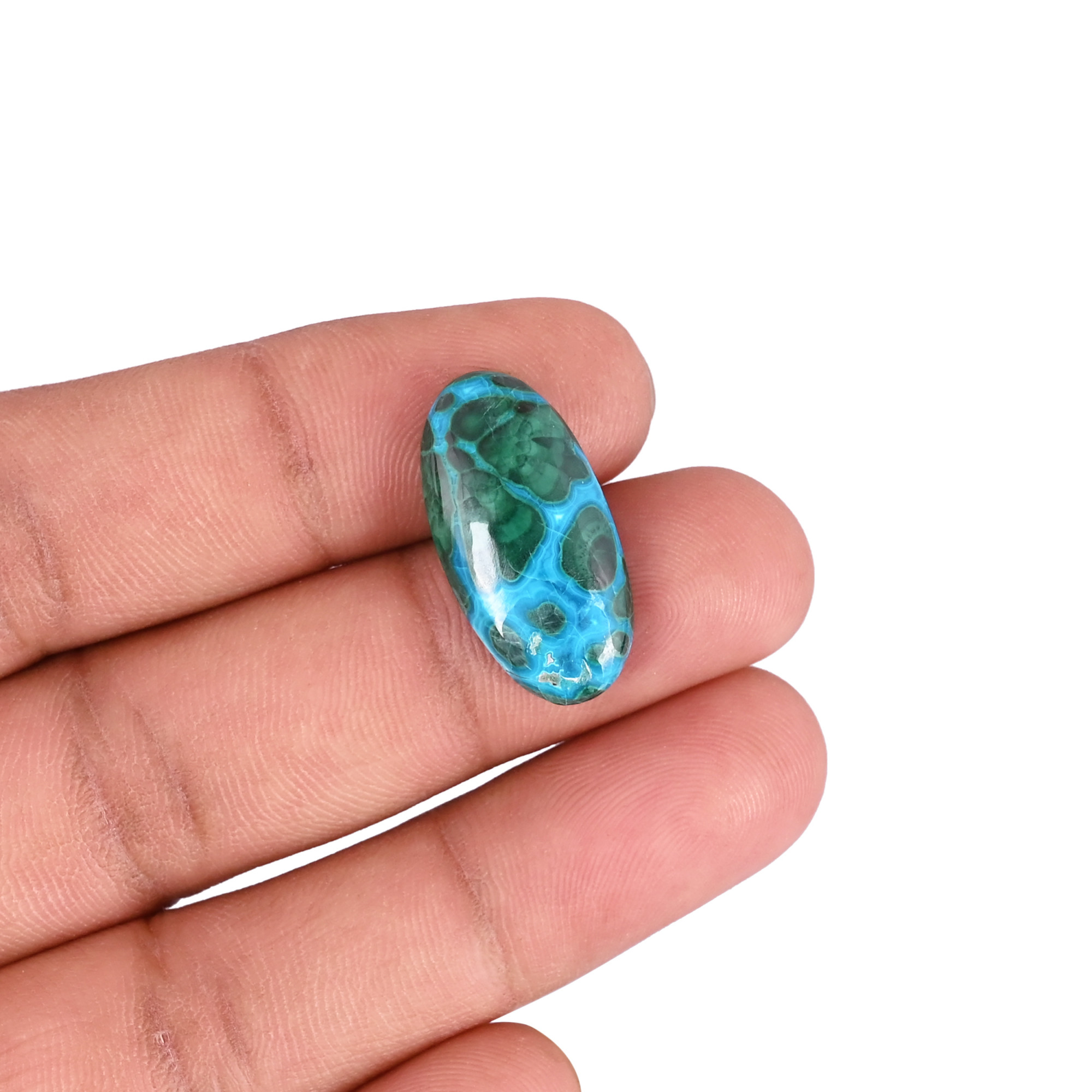 Chrysocolla Malachite Natural Stones Oval Shape 17Pcs Making for Jewelry 26560Cts Wholesale Lot