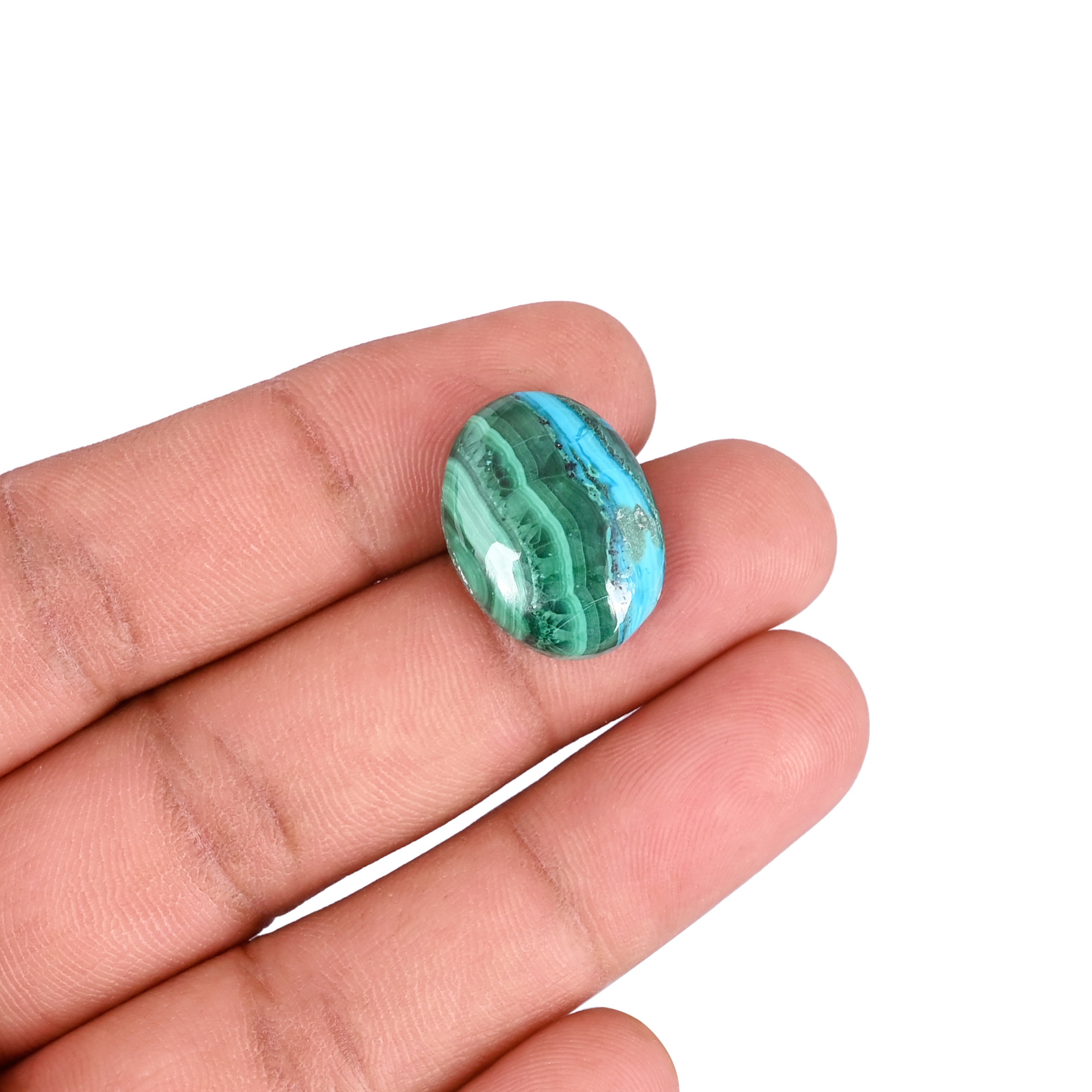 Chrysocolla Malachite Natural Stones Oval Shape 12Pcs Wholesale Lot 216Cts Making for jewelry