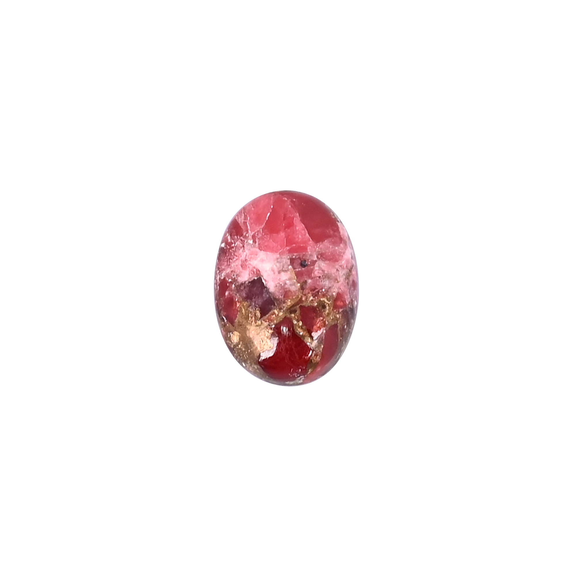 Natural Pink Jade Mohave Copper Loose Gemstone 203 Carat Oval 20x15 mm Flat-back Cabochon for Jewelry Making  1 Pcs