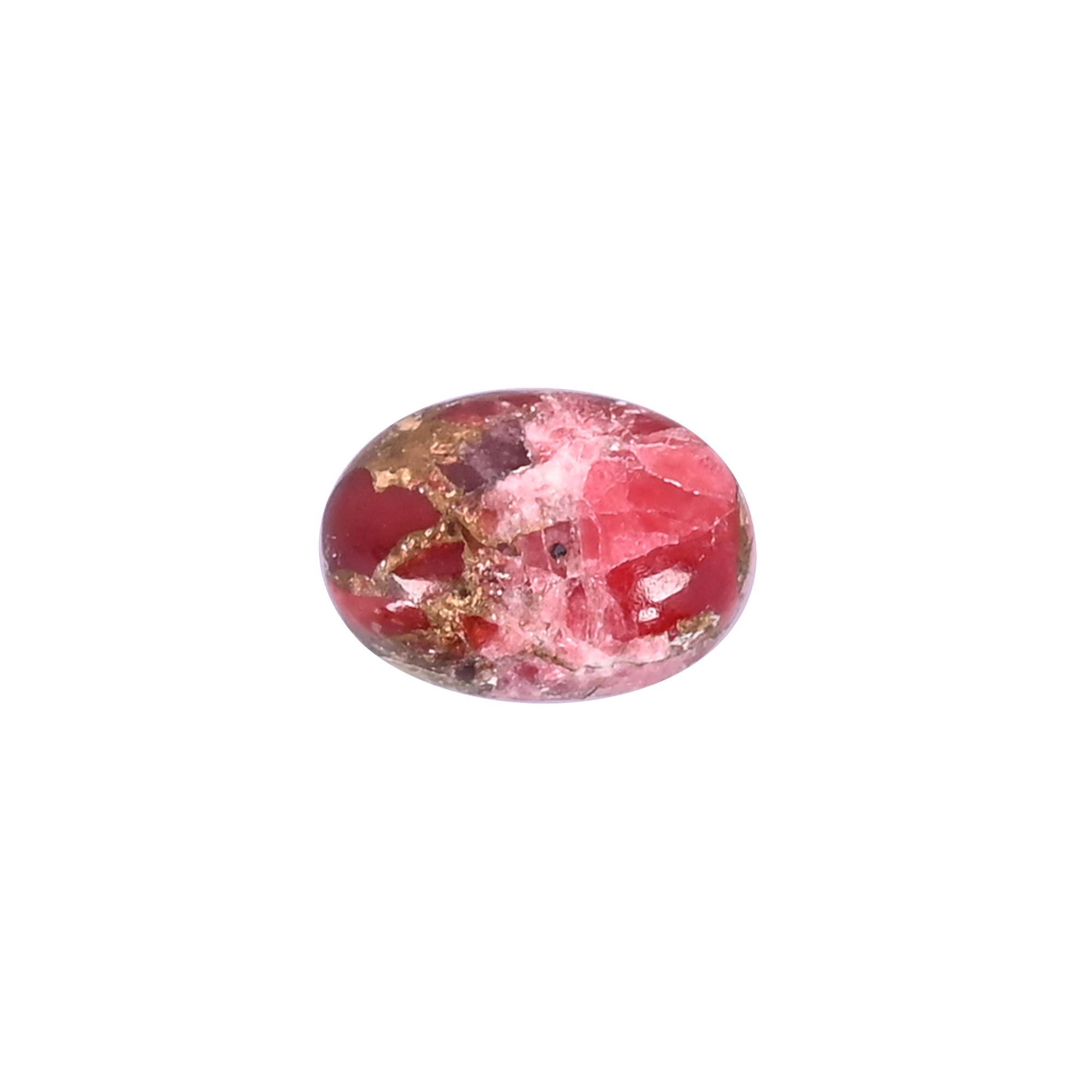 Natural Pink Jade Mohave Copper Loose Gemstone 203 Carat Oval 20x15 mm Flat-back Cabochon for Jewelry Making  1 Pcs