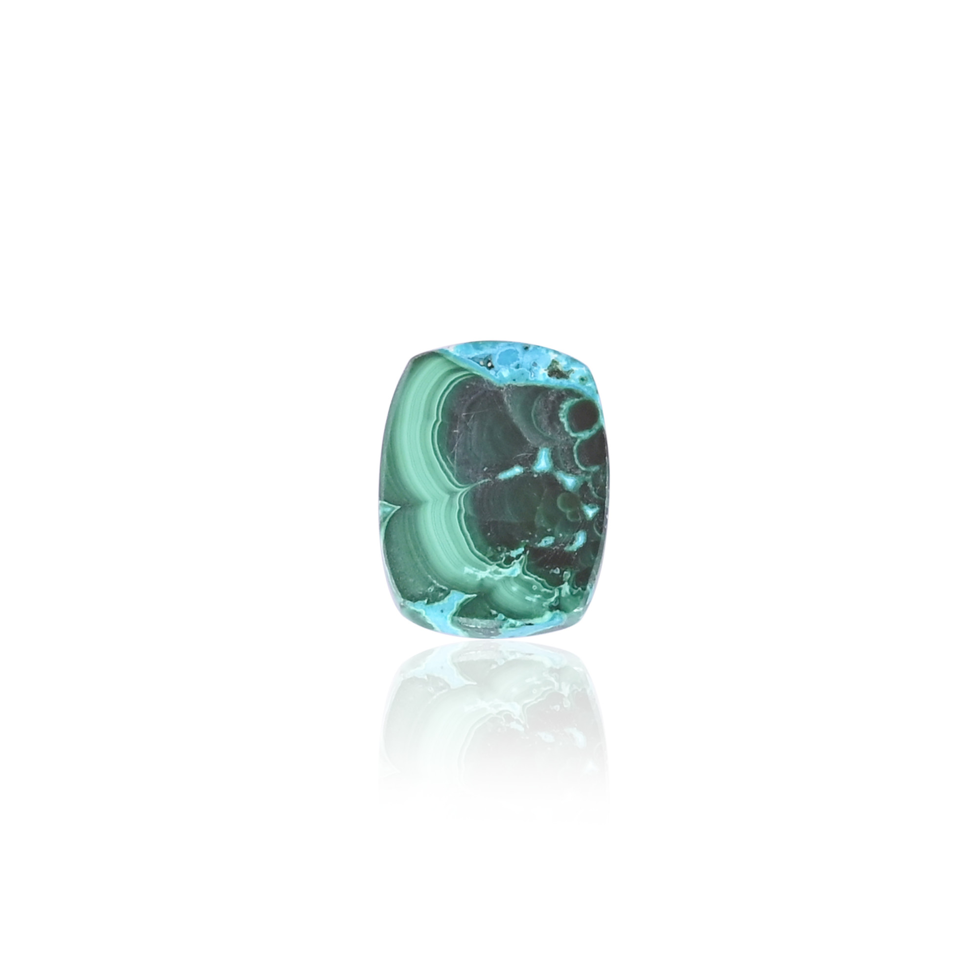 Chrysocolla Malachite Gemstone Wholesale 6 pcs Lot For Jewelry Rectangle Cushion Shape 127cts