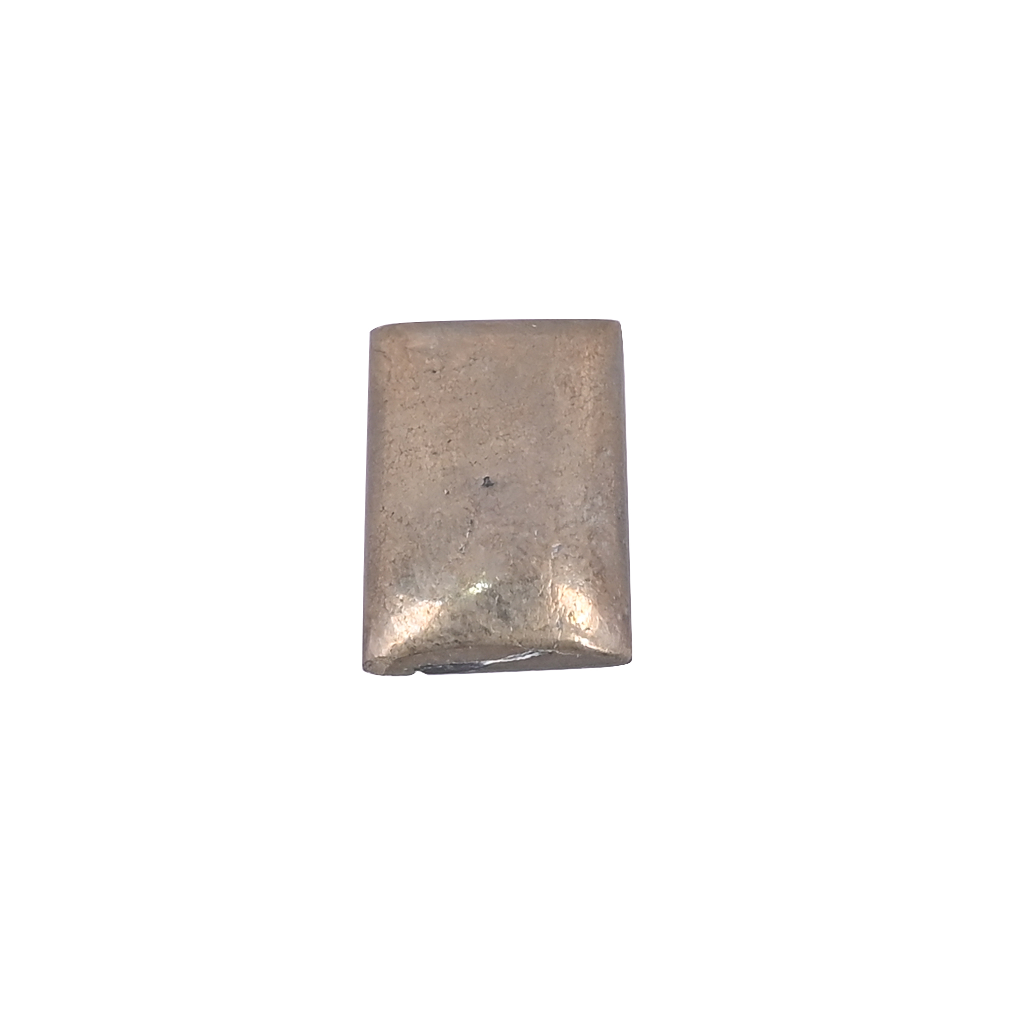 Natural Pyrite Loose Gemstone 114 Carat Rectangle 15x11 mm Flat-back Cabochon for Jewelry Making  1 Pcs