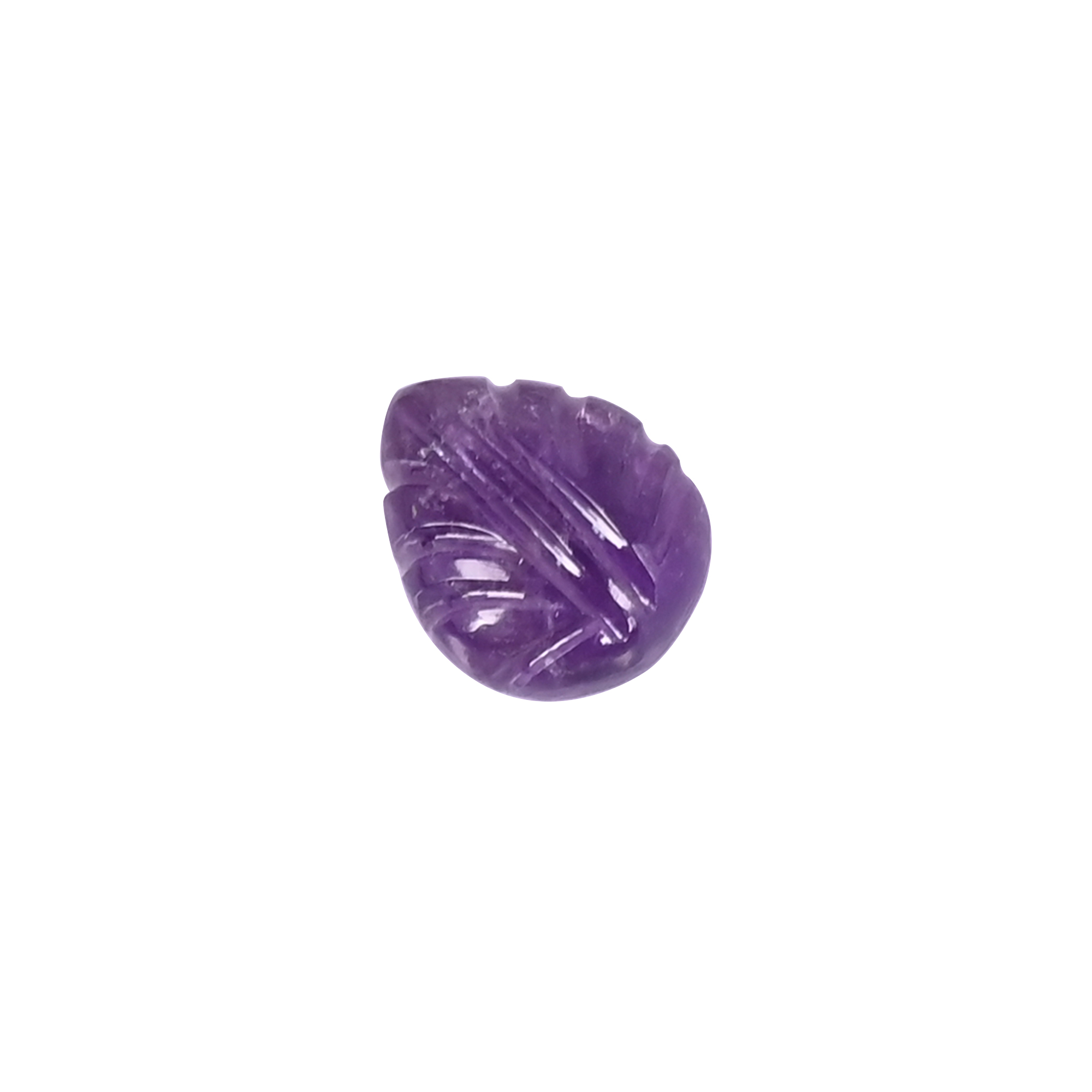 Natural Amethyst Loose Gemstone 43 Carat Pear 12x10 mm Flat-back Cabochon for Jewelry Making 1 Pcs