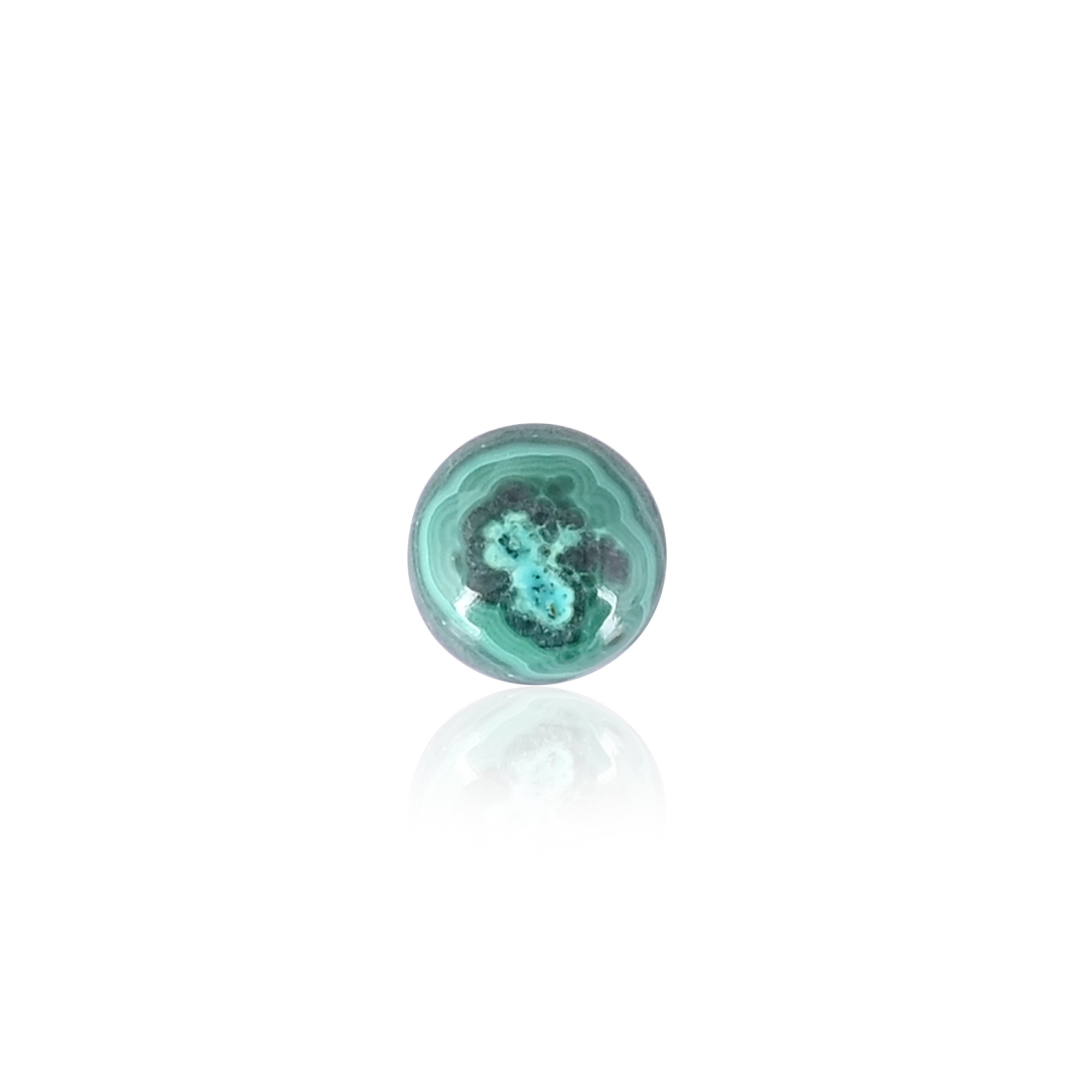 Natural Chrysocolla Malachite Gemstone 13pcs Round Shape Whole Sale Lot 58Cts Stones for Beautiful Jewelry