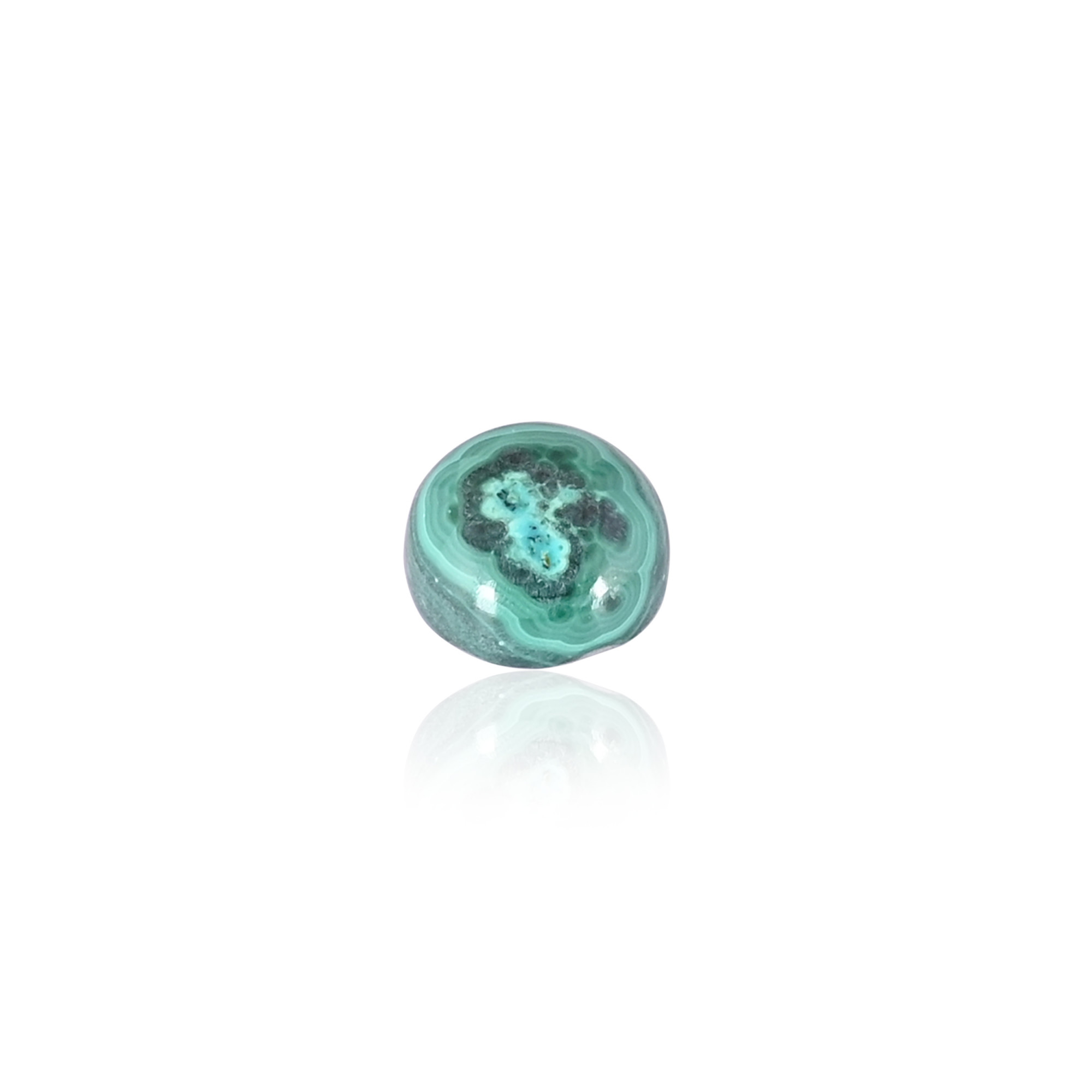 Natural Chrysocolla Malachite Gemstone 13pcs Round Shape Whole Sale Lot 58Cts Stones for Beautiful Jewelry