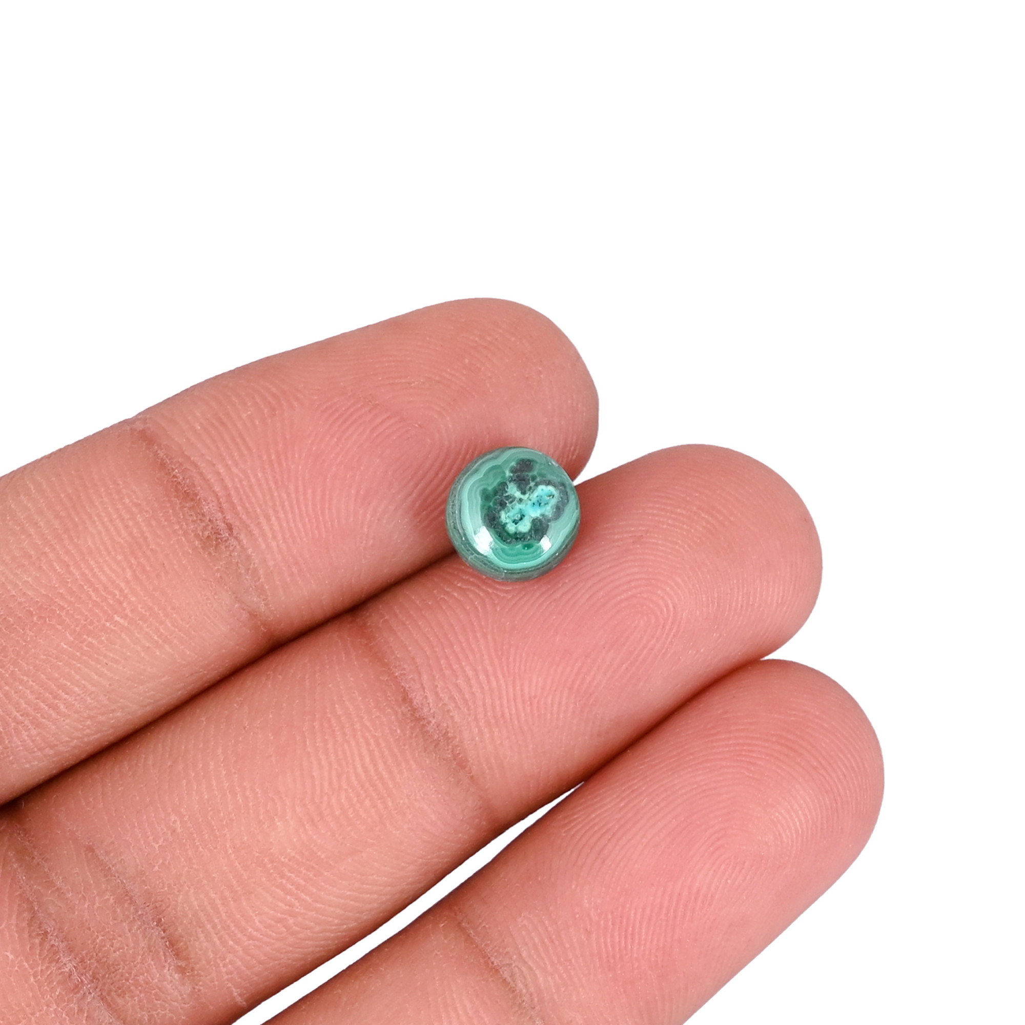 Natural Chrysocolla Malachite Gemstone 13pcs Round Shape Whole Sale Lot 58Cts Stones for Beautiful Jewelry