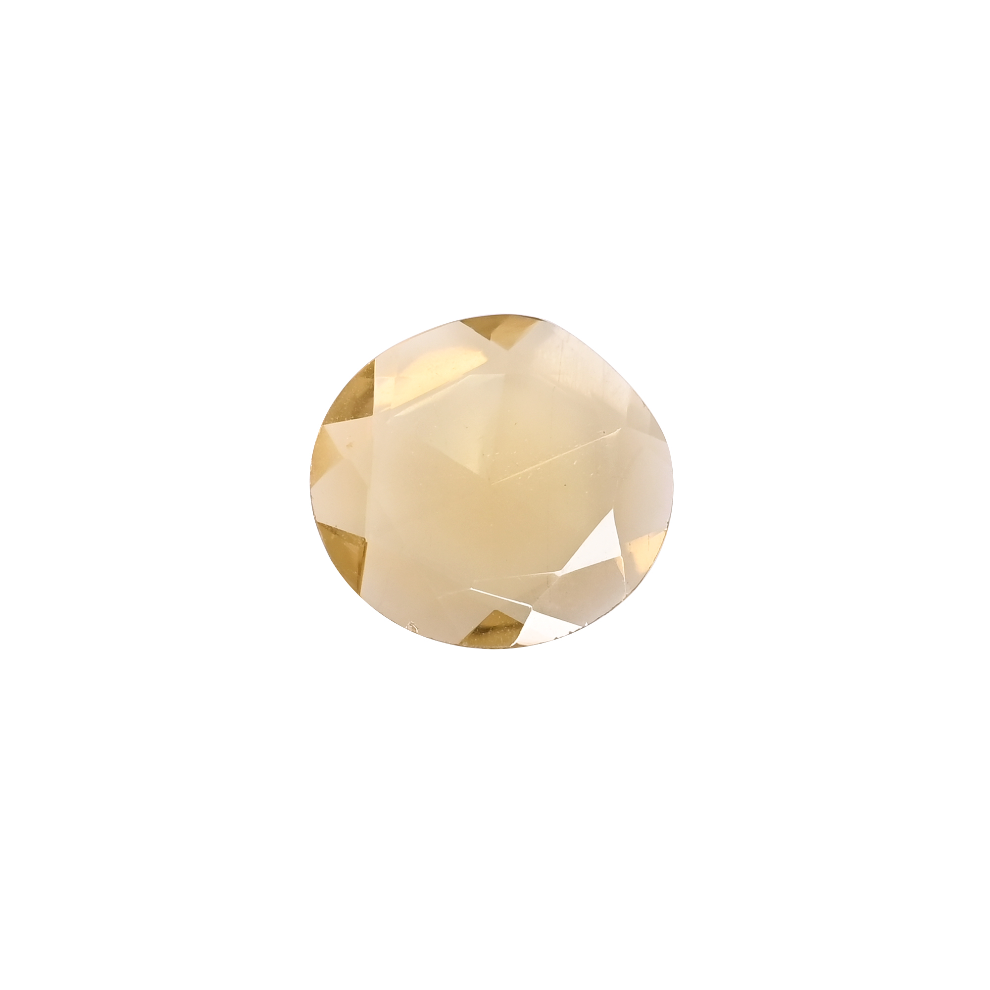 Ishu Gems Natural Beer Quartz Loose Gemstone 205 Ct Oval Rose Cut 24x22 mm Customizable-For Jewelry Making Wholesale Supply