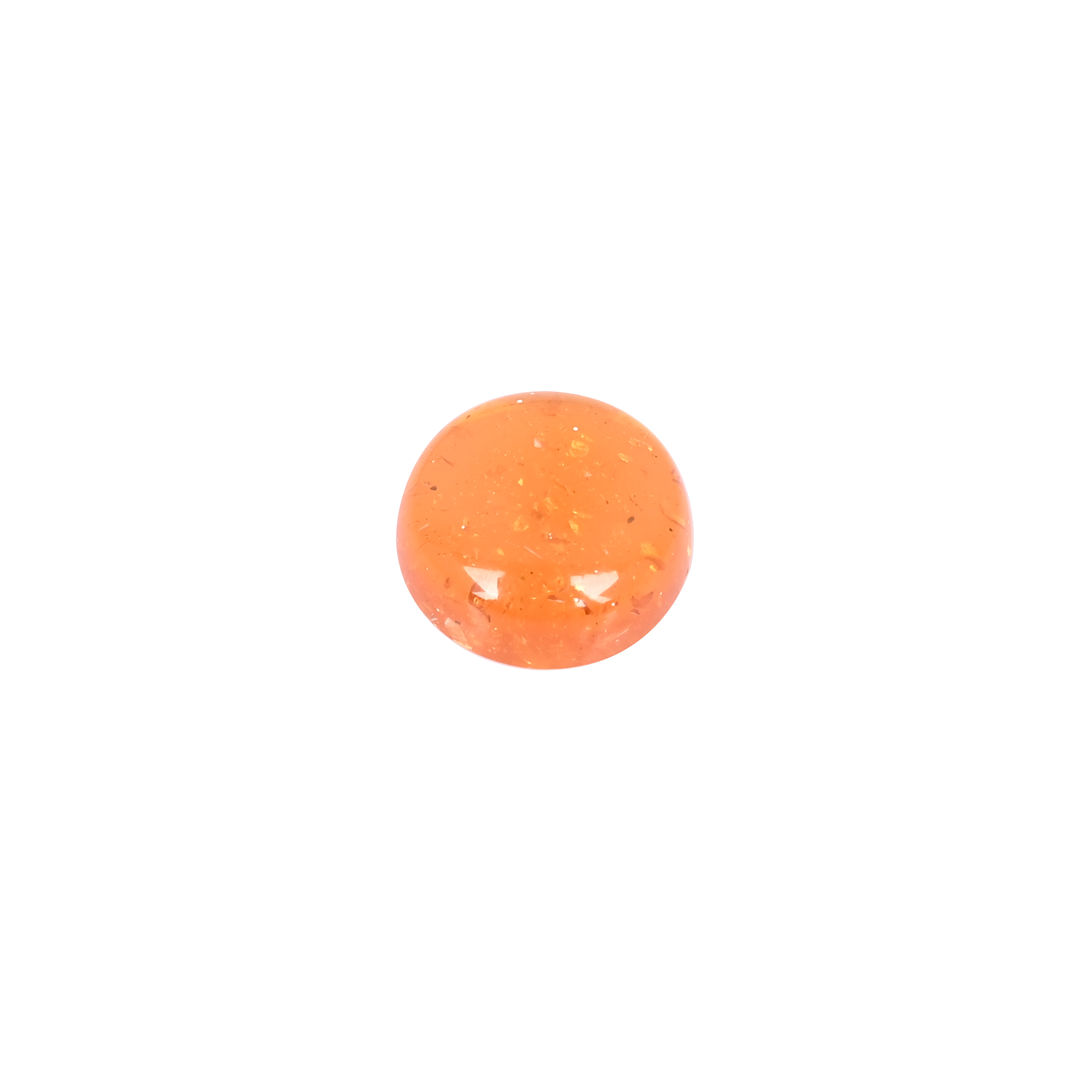 Natural Look Synthetic Amber Round Shape Cabochon Gemstone For Jewelry Making