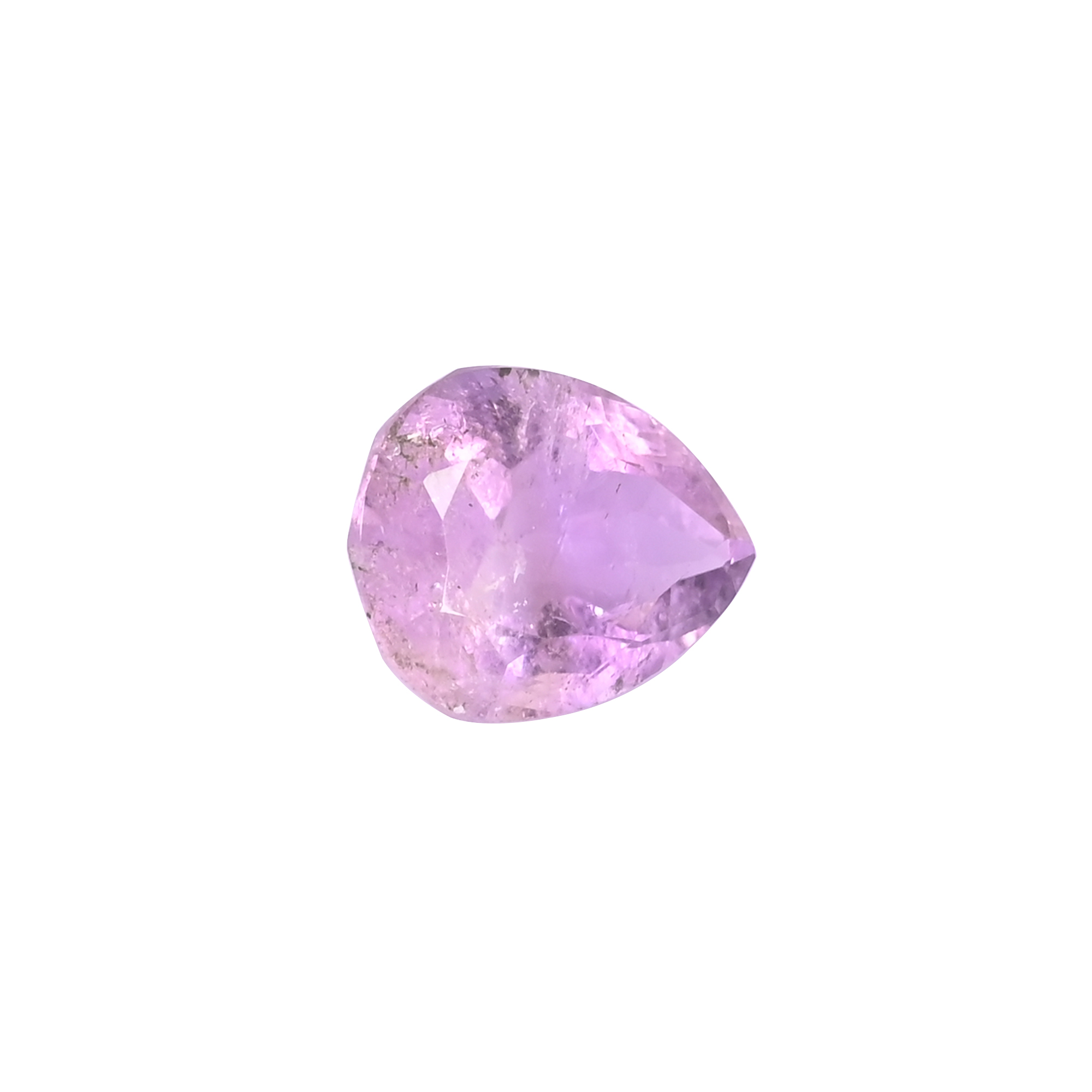 Natural Amethyst Loose Gemstone 173 Carat Pear 19x16 mm Flat-back Faceted for Jewelry Making 1 Pcs