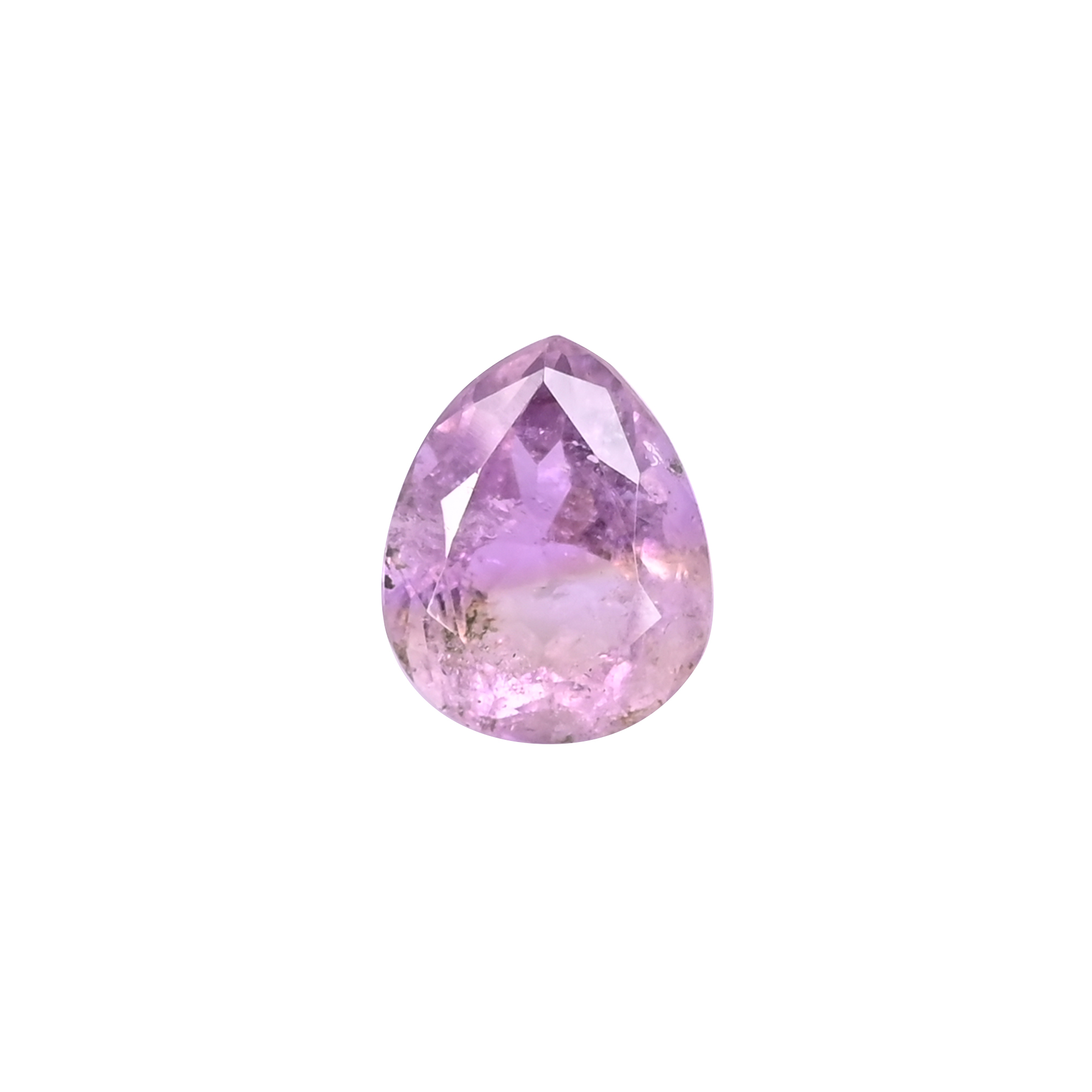 Natural Amethyst Loose Gemstone 173 Carat Pear 19x16 mm Flat-back Faceted for Jewelry Making 1 Pcs