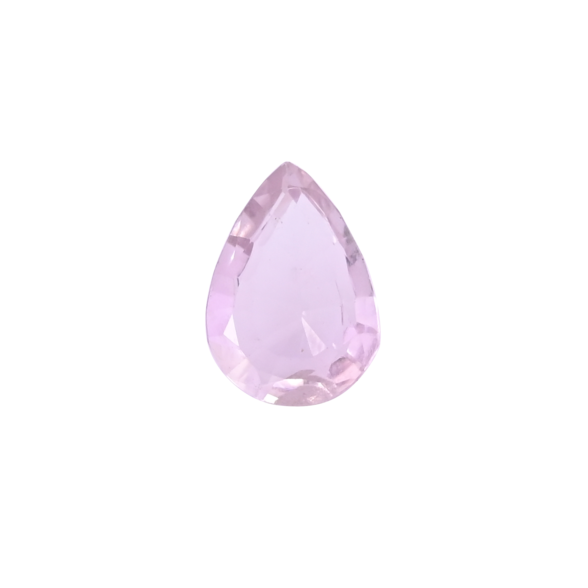 Natural Pink Amethyst Loose Gemstone 93 Carat Pear 18x13 mm Flat-back Faceted for Jewelry Making 1 Pcs
