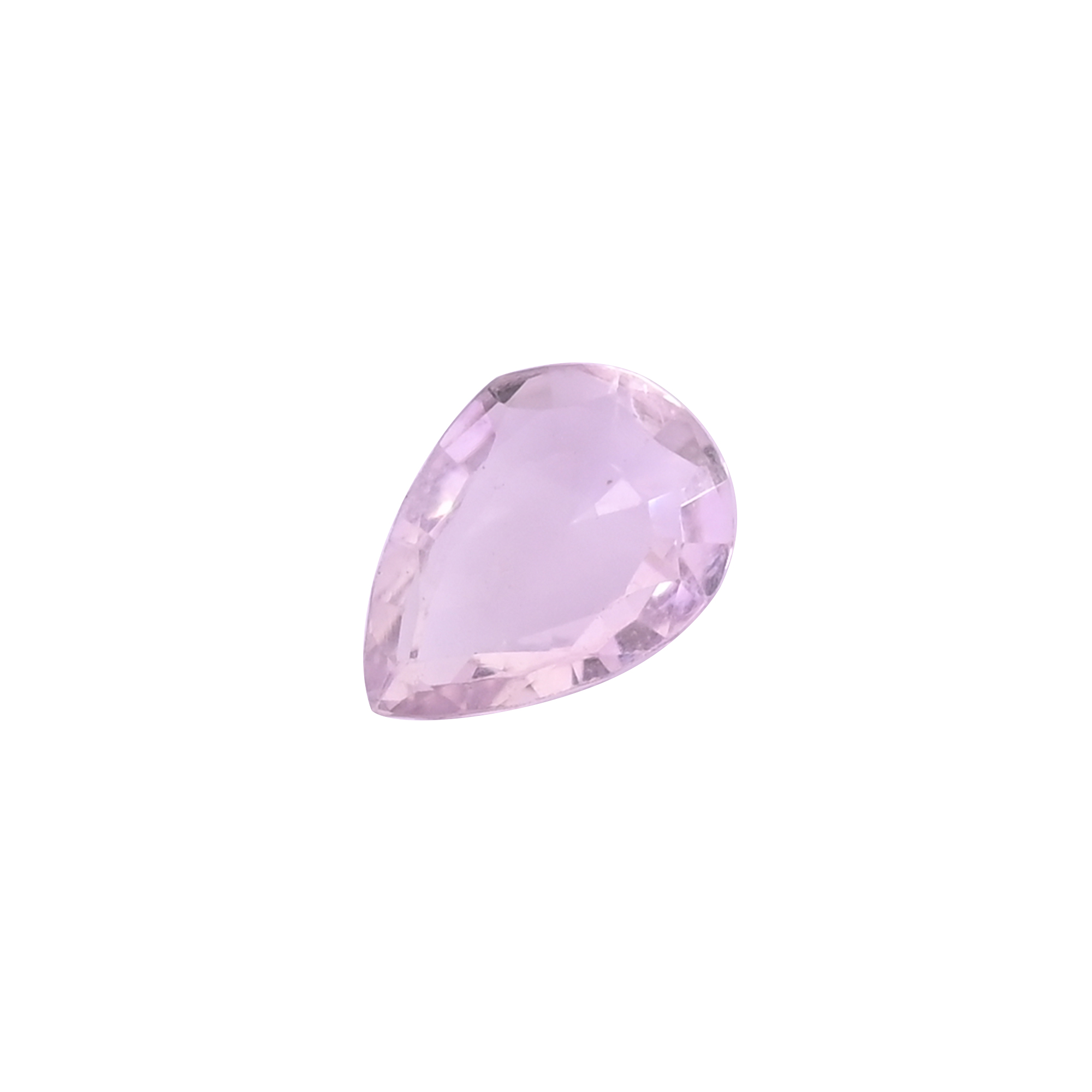 Natural Pink Amethyst Loose Gemstone 93 Carat Pear 18x13 mm Flat-back Faceted for Jewelry Making 1 Pcs