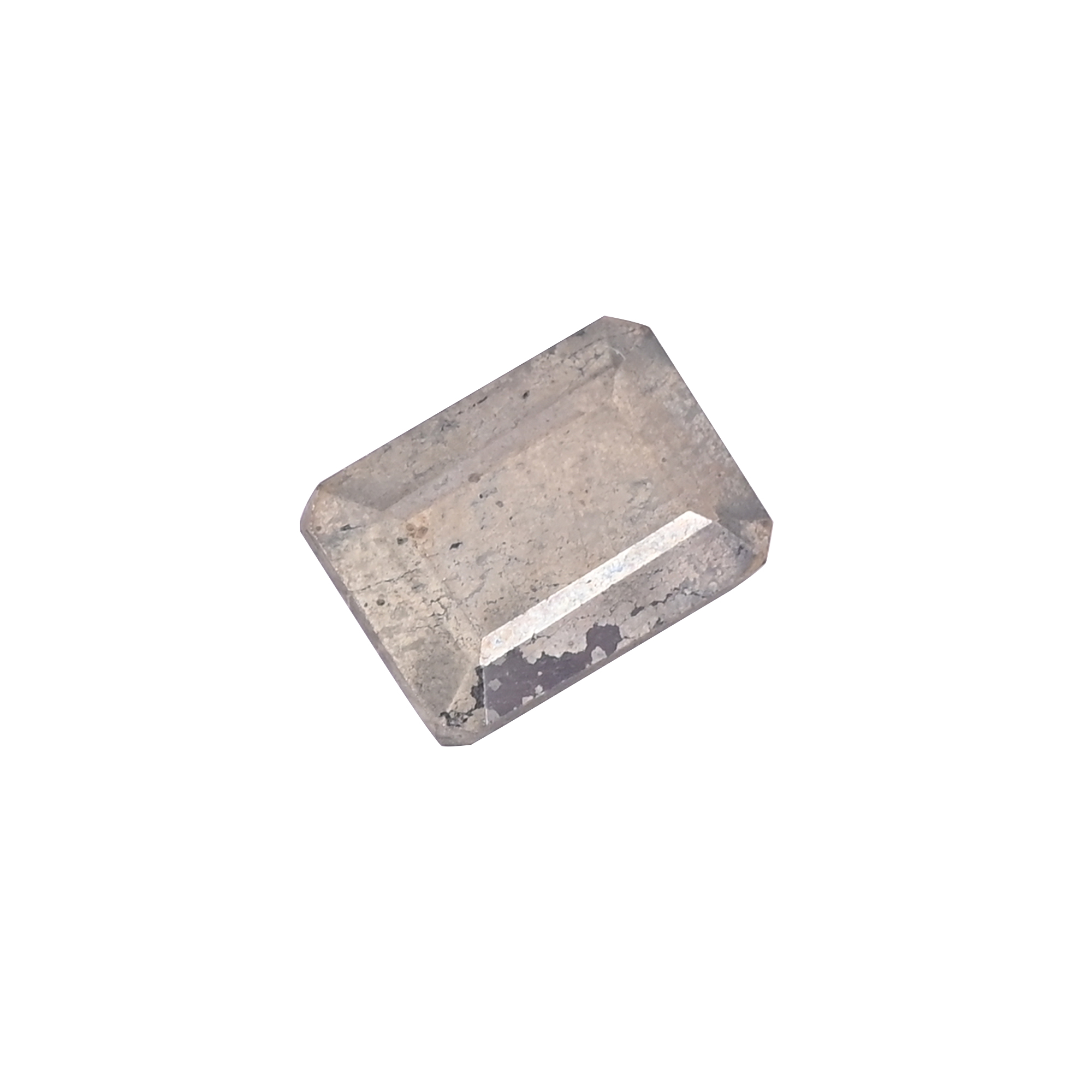 Natural Pyrite Loose Gemstone 235 Carat Rectangle 18x13 mm Flat-back Cabochon for Jewelry Making  1 Pcs