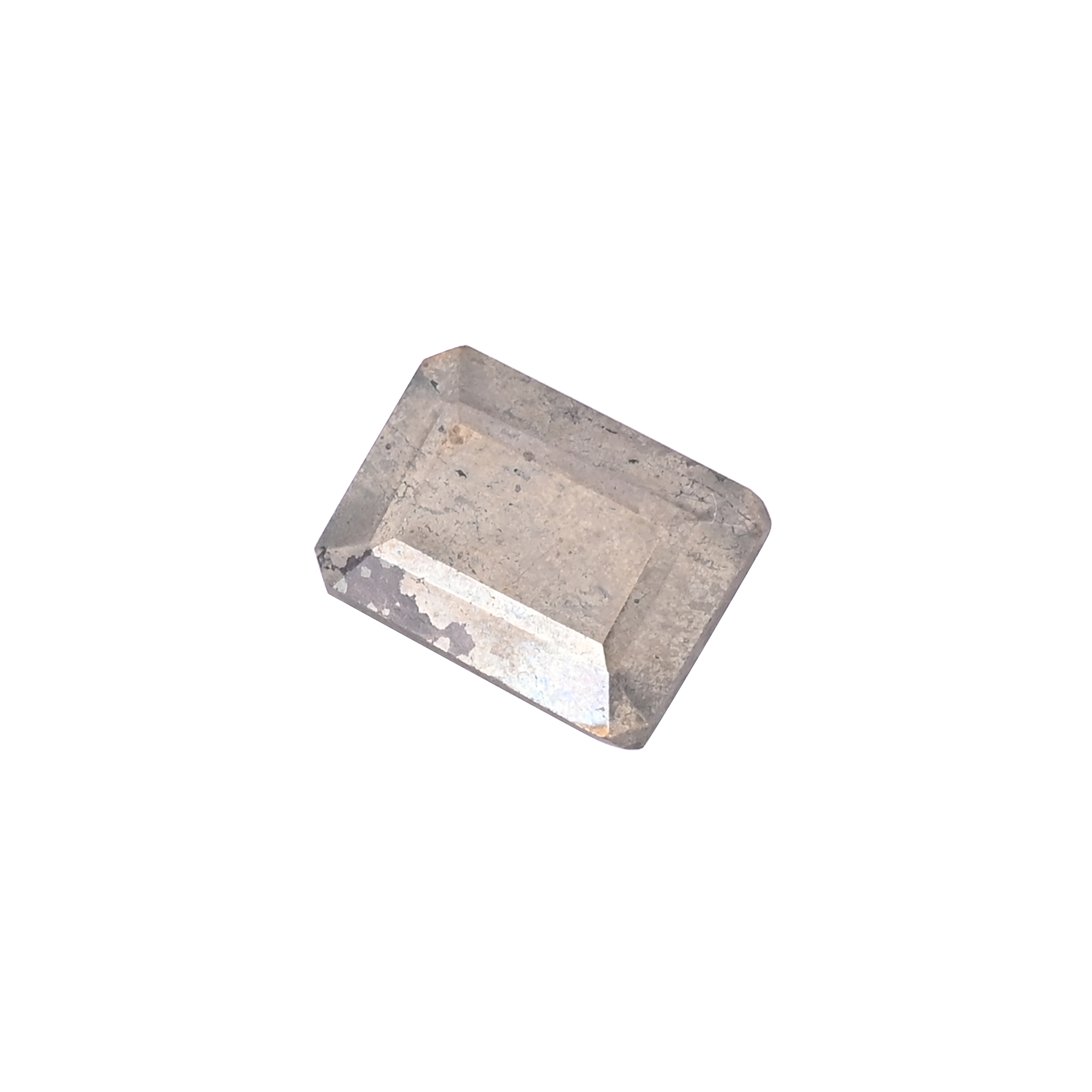 Natural Pyrite Loose Gemstone 235 Carat Rectangle 18x13 mm Flat-back Cabochon for Jewelry Making  1 Pcs