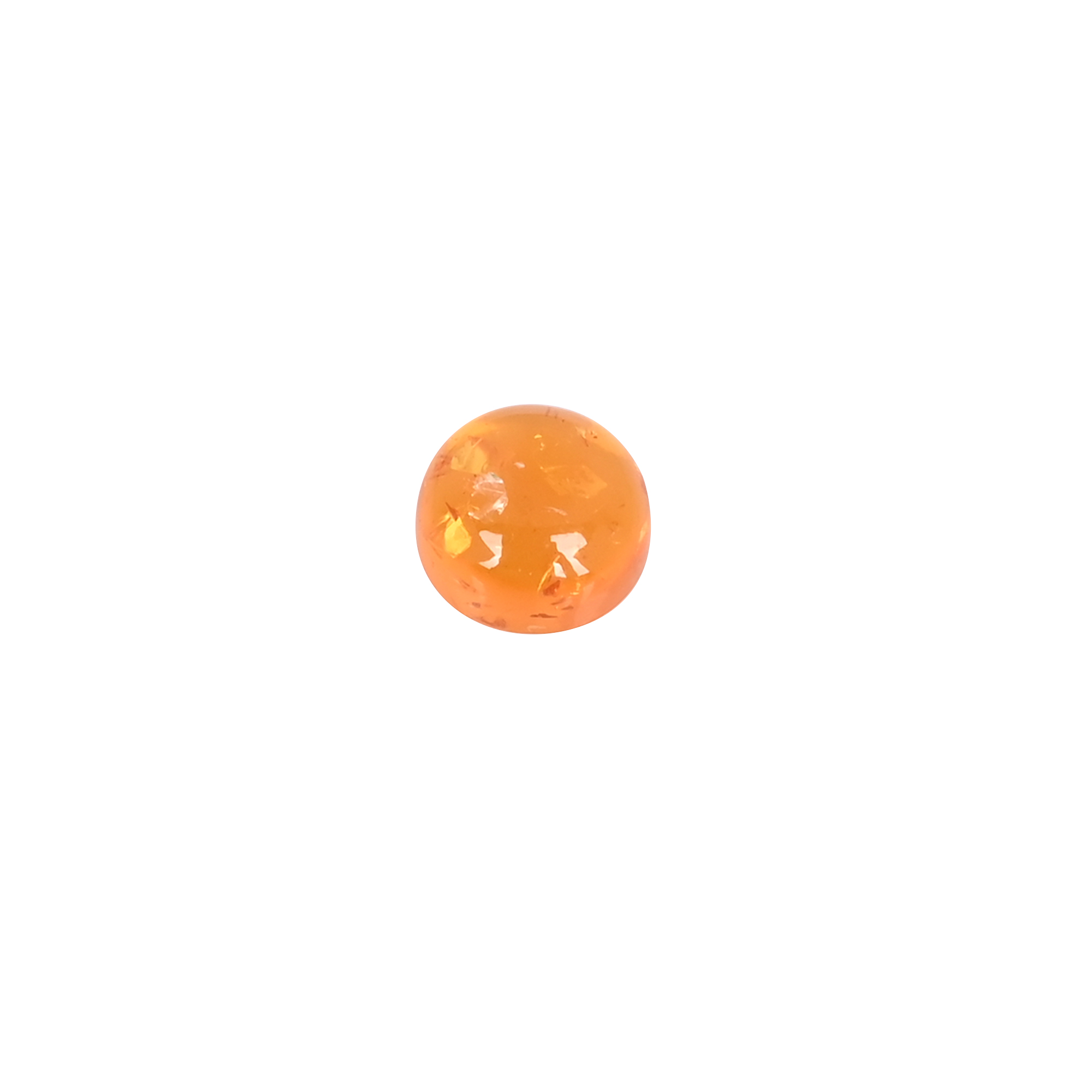 Synthetic Amber 10 Ct 10x10 mm Round Cabochon Gemstone for Jewelry Making