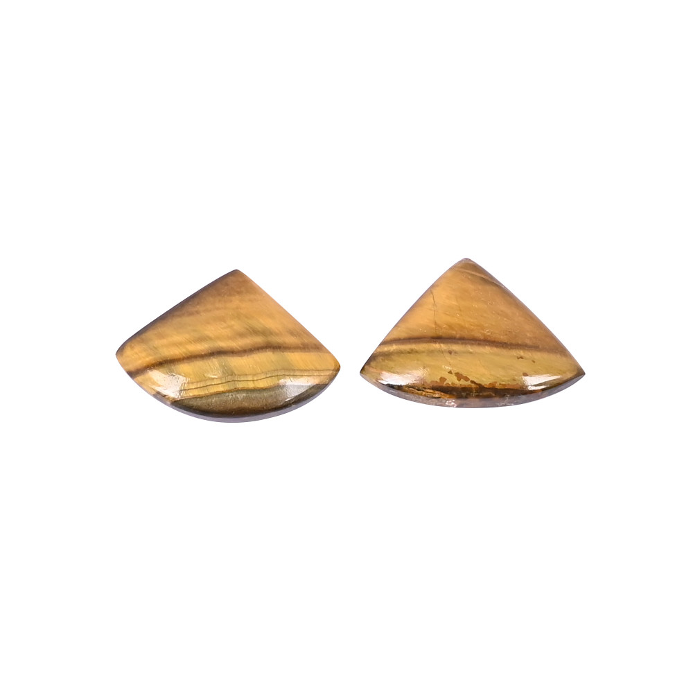 Image of Natural Tiger Eye Loose Gemstone 18.7 Carat Fancy 20x14 mm Flat-back Cabochon for Jewelry Making | 1 Pcs