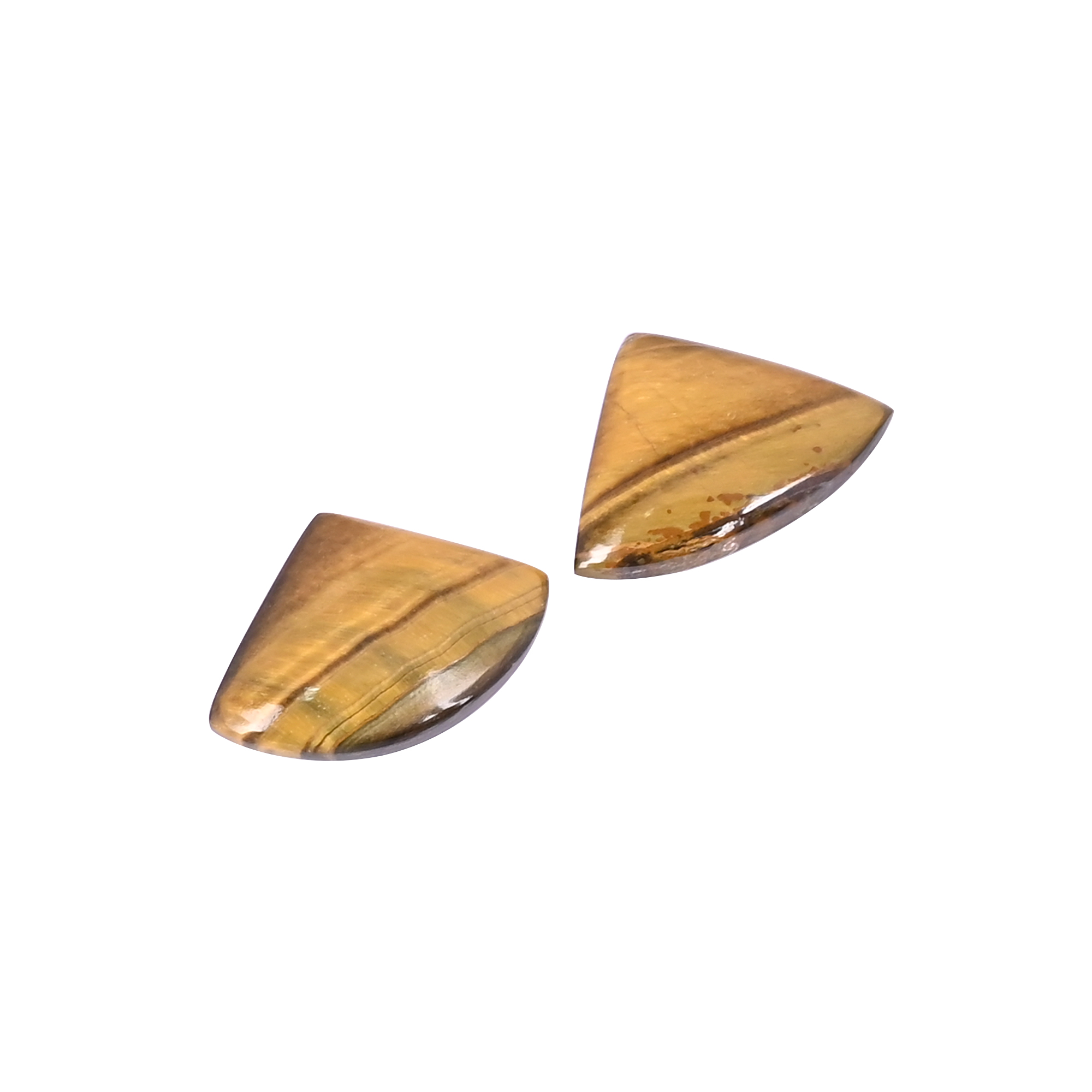 Natural Tiger Eye Loose Gemstone 187 Carat Fancy 20x14 mm Flat-back Cabochon for Jewelry Making 1 Pcs