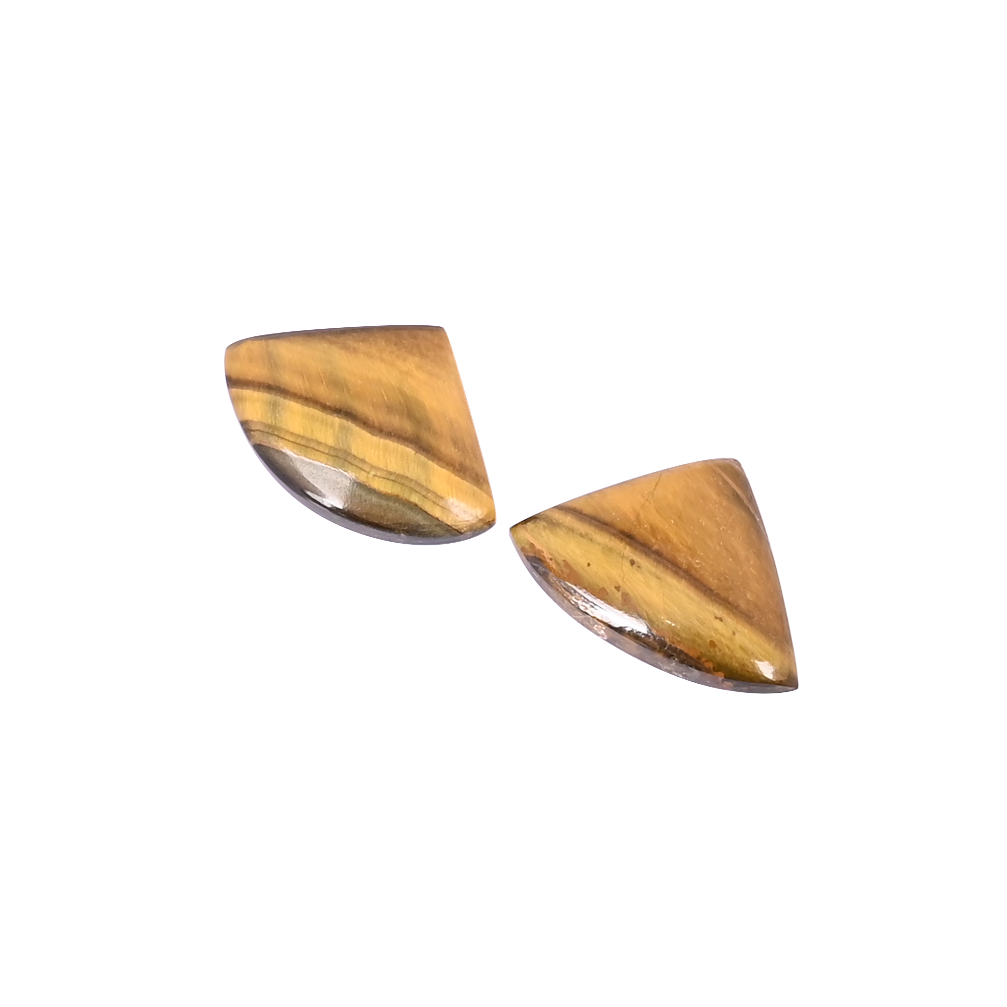 Natural Tiger Eye Loose Gemstone 187 Carat Fancy 20x14 mm Flat-back Cabochon for Jewelry Making 1 Pcs
