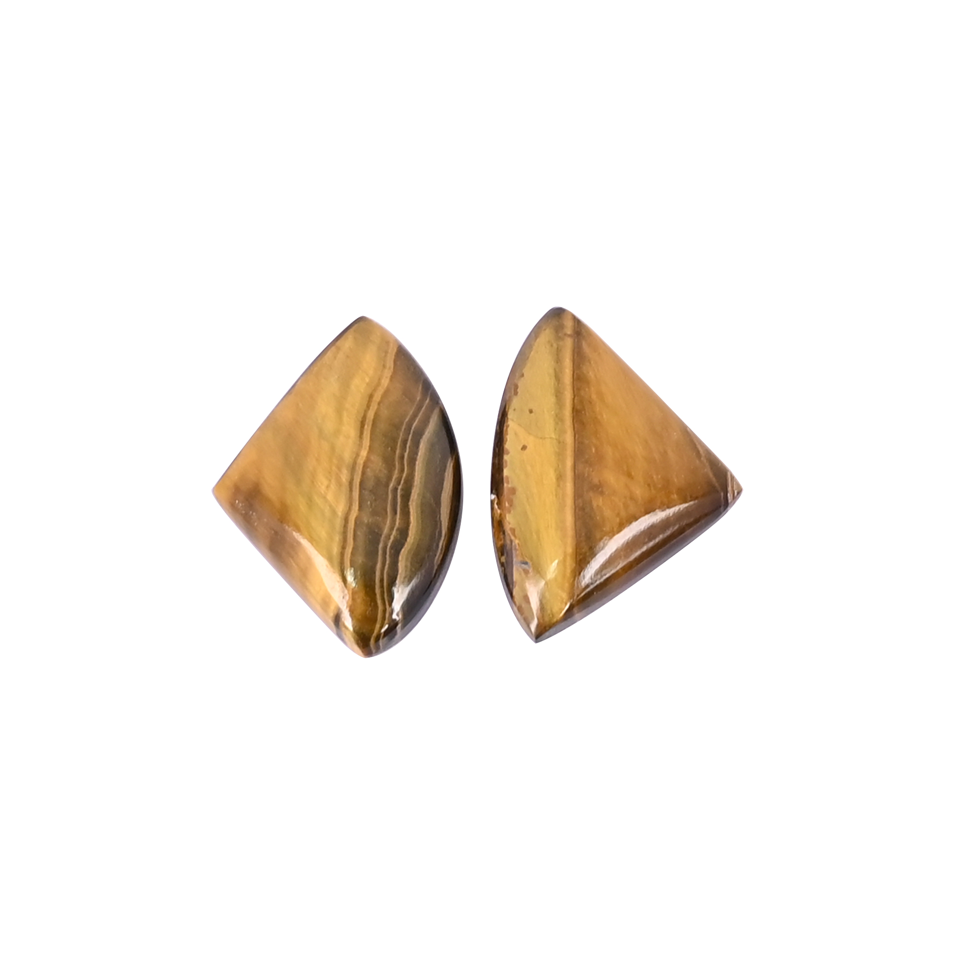 Natural Tiger Eye Loose Gemstone 187 Carat Fancy 20x14 mm Flat-back Cabochon for Jewelry Making 1 Pcs