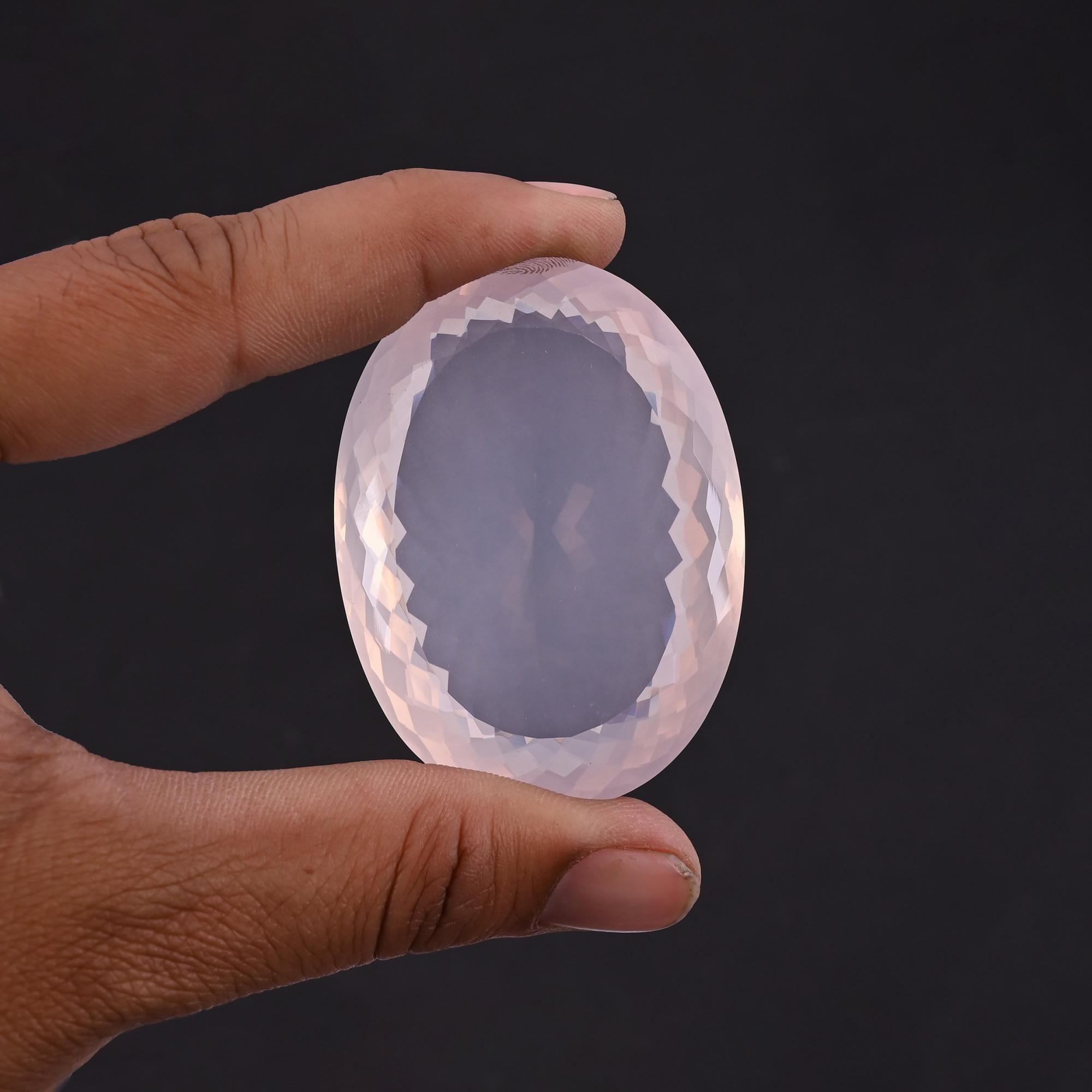 Natural Rose Quartz 43X58MM Normal Oval Cut 29470Cts 1 Piece Gemstone For Making Jewelry