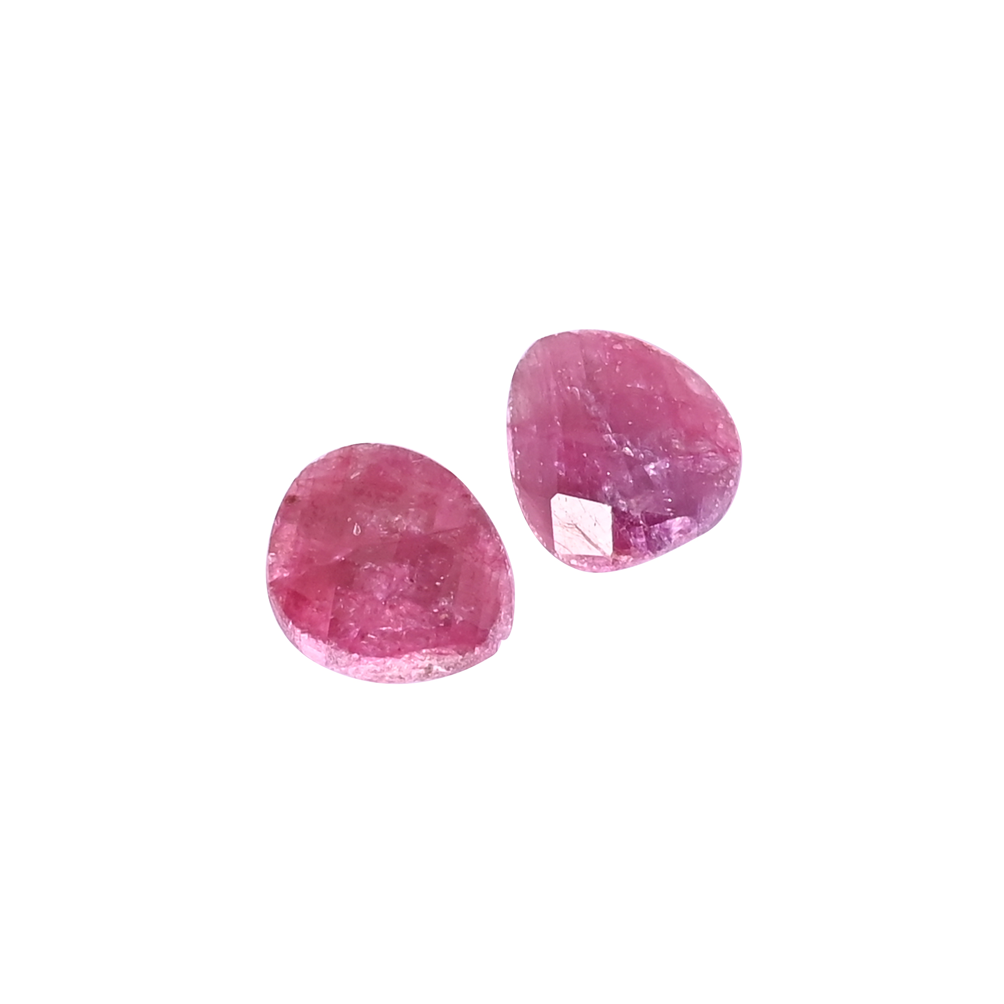 Natural Ruby Corundum Loose Gemstone 117 Carat Fancy 13x12 mm Flat-back Faceted Stone for Jewelry Making 1 Pcs
