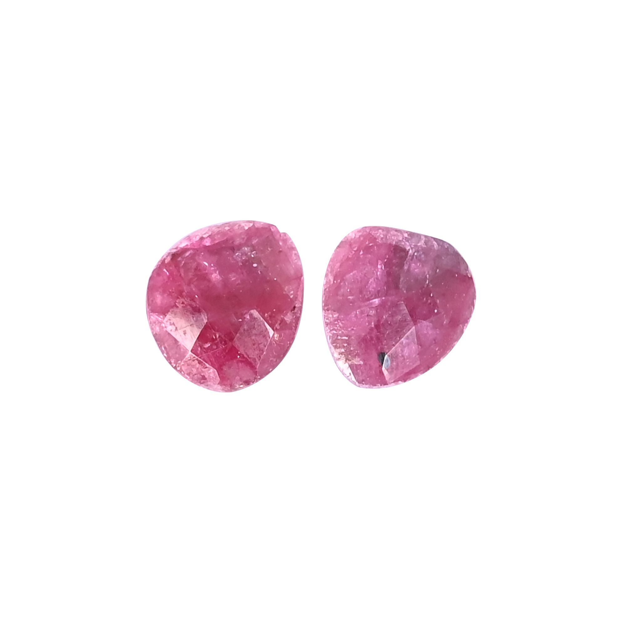 Natural Ruby Corundum Loose Gemstone 117 Carat Fancy 13x12 mm Flat-back Faceted Stone for Jewelry Making  1 Pcs
