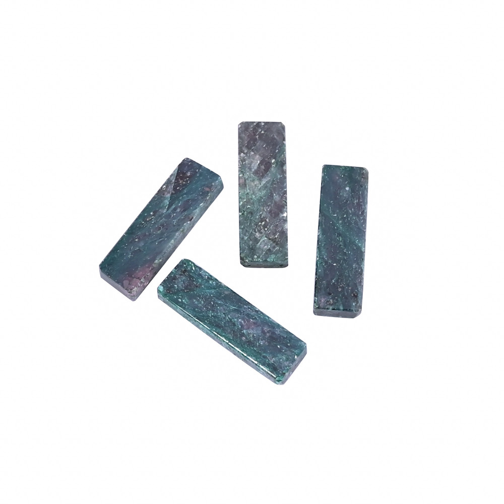 Image of Natural Aventurine Loose Gemstone 8 Carat Rectangle 20x6 mm Flat-back Cabochon for Jewelry Making | 1 Pcs