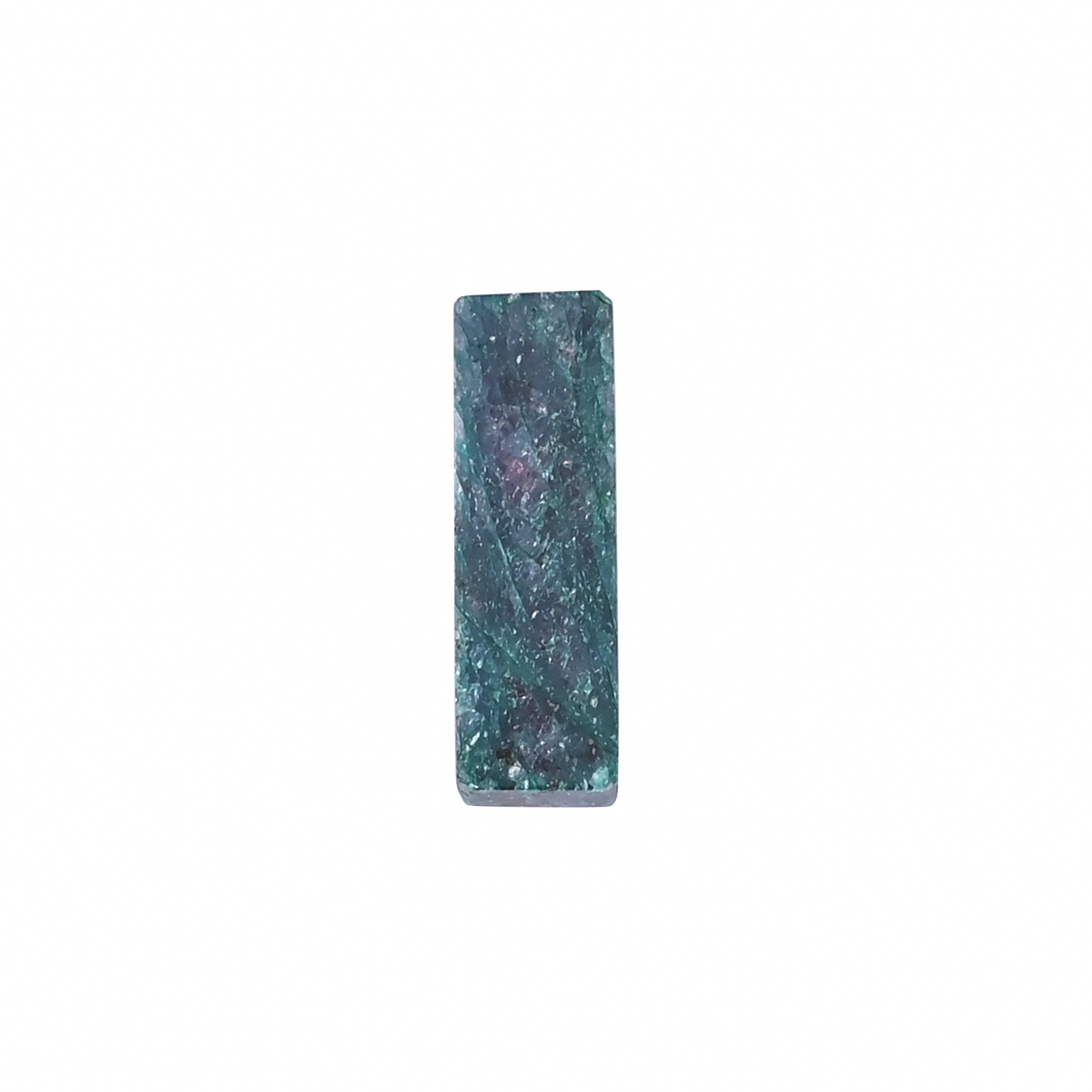 Natural Aventurine Loose Gemstone 8 Carat Rectangle 20x6 mm Flat-back Cabochon for Jewelry Making 1 Pcs