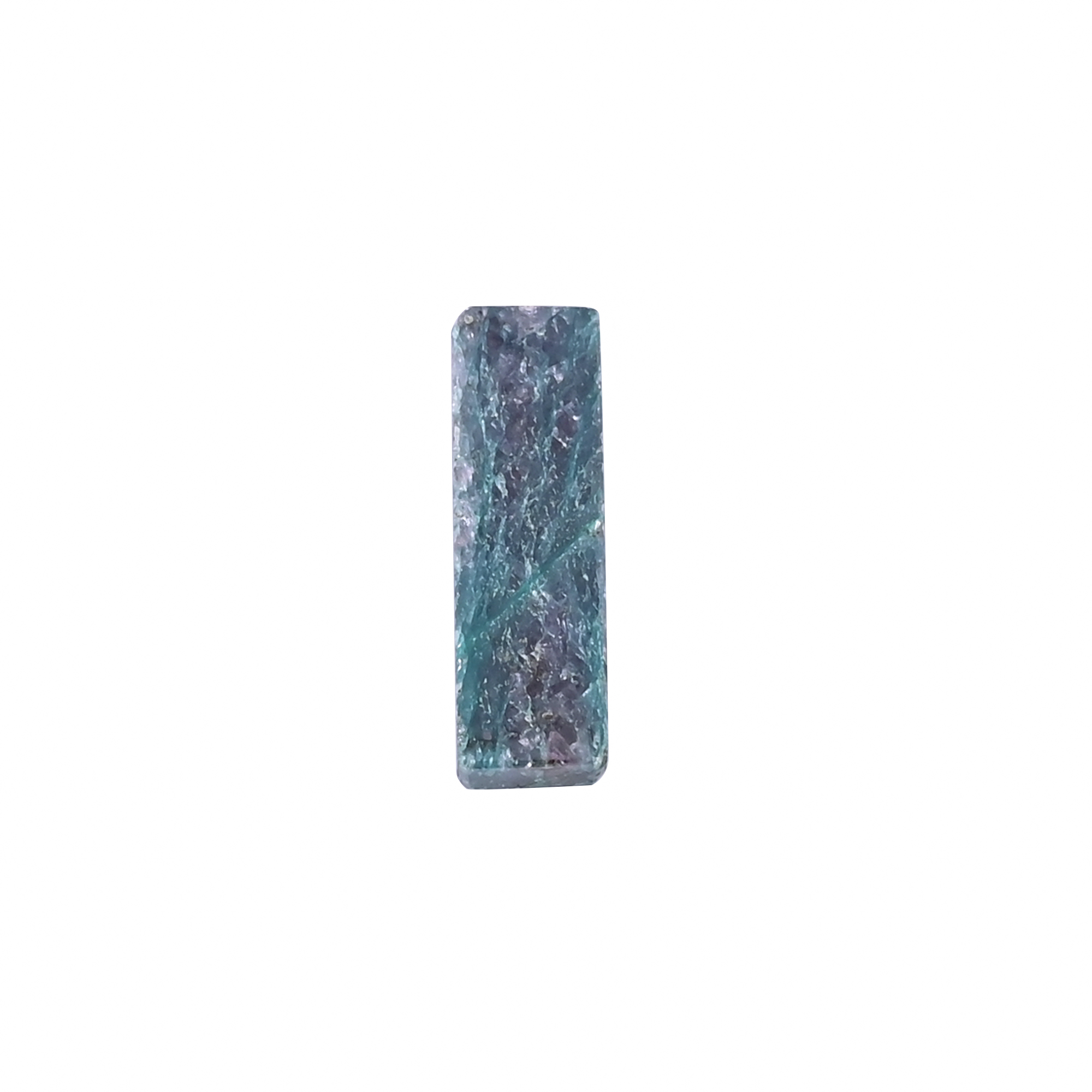 Natural Aventurine Loose Gemstone 8 Carat Rectangle 20x6 mm Flat-back Cabochon for Jewelry Making 1 Pcs