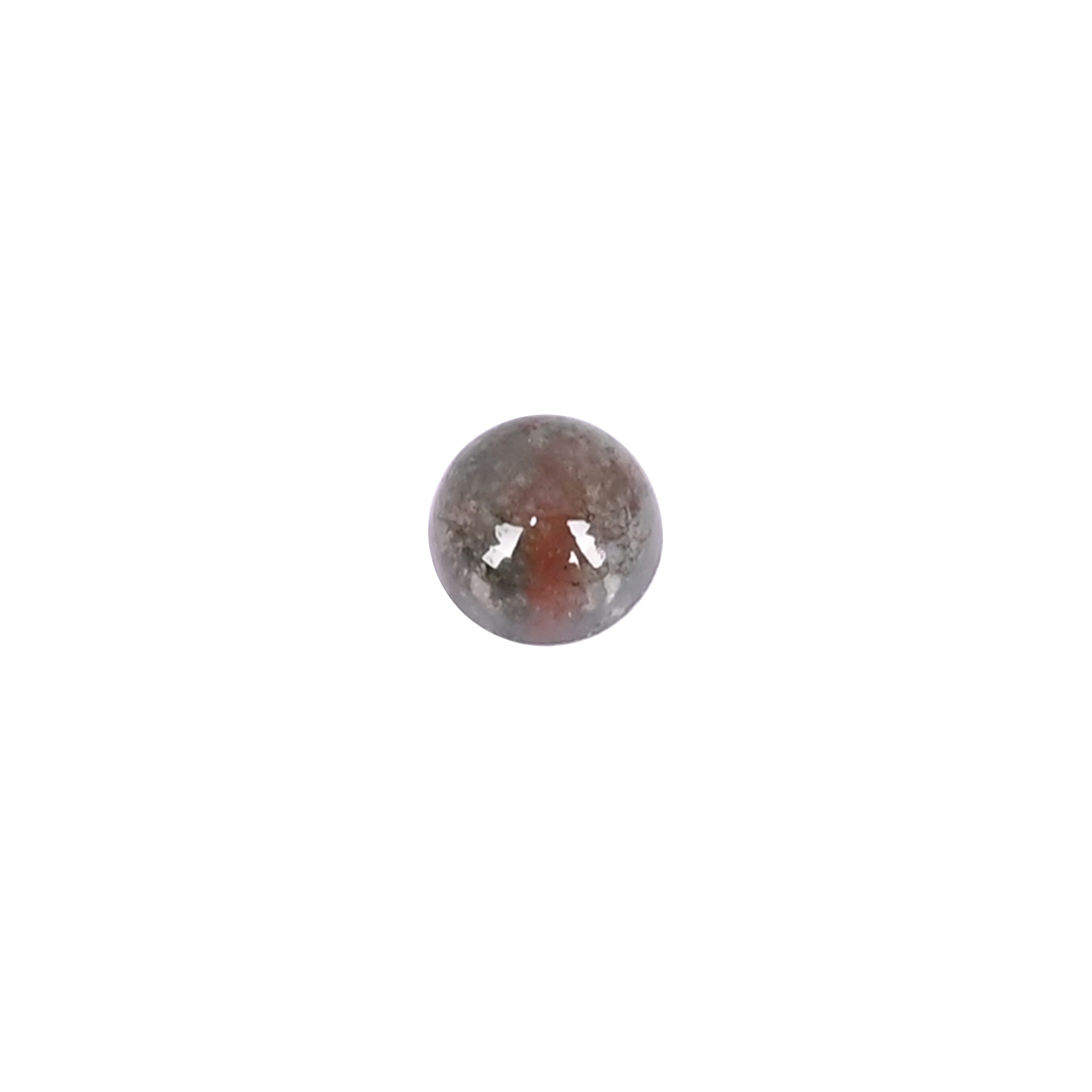 Natural Nephrite Jade Loose Gemstone 03 Carat Round 4x4 mm Flat-back Cabochon for Jewelry Making 1 Pcs