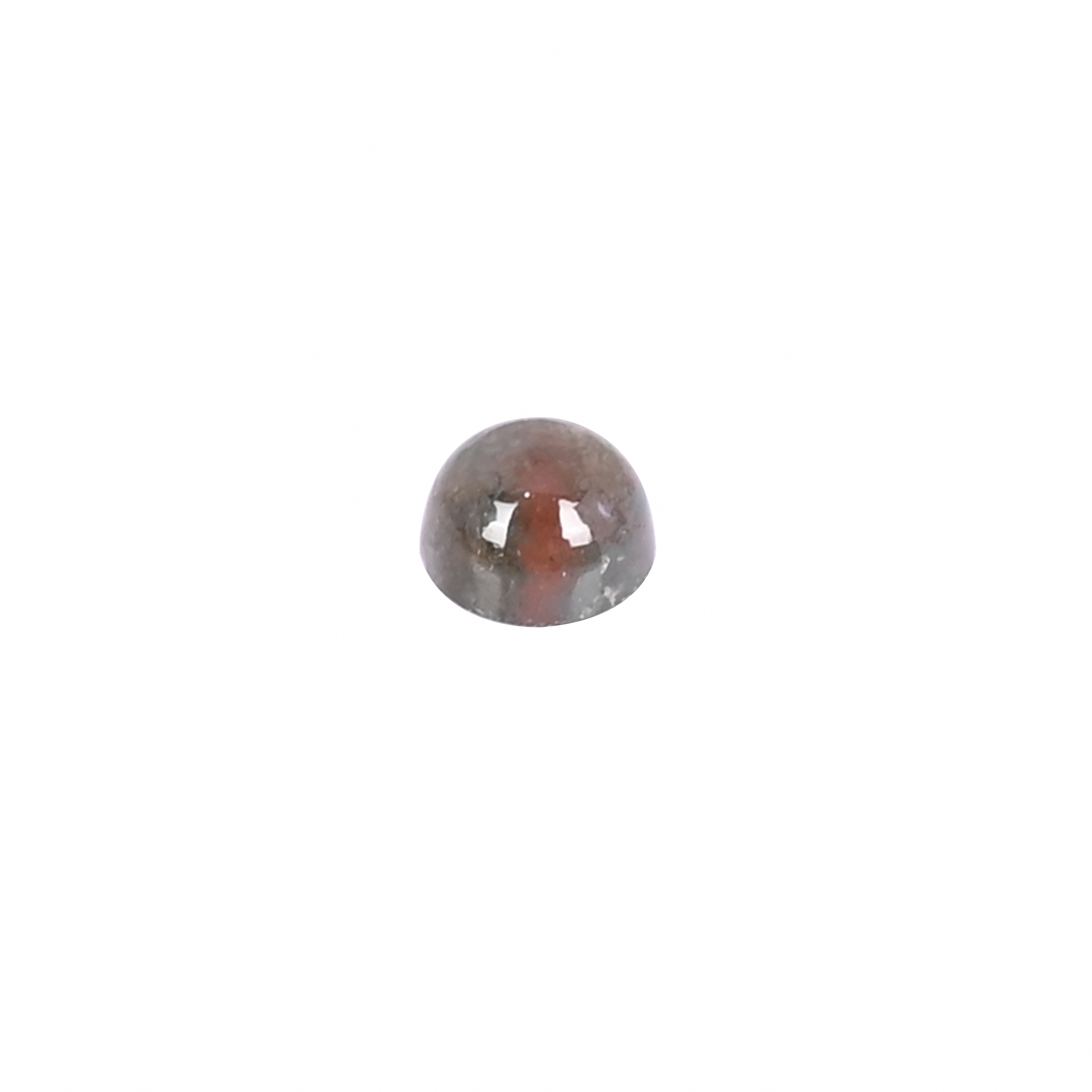 Natural Nephrite Jade Loose Gemstone 03 Carat Round 4x4 mm Flat-back Cabochon for Jewelry Making  1 Pcs