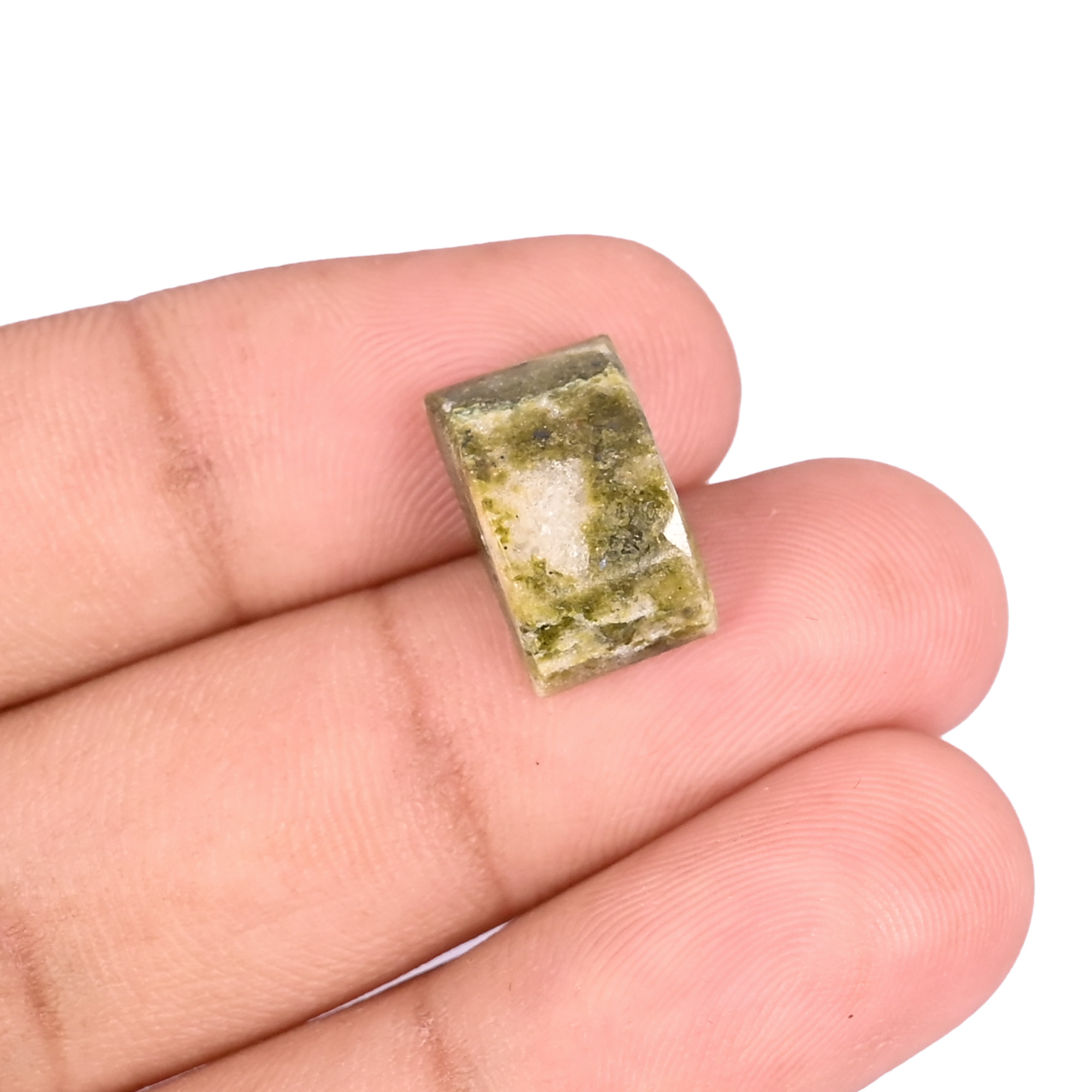 Natural Heena Jasper Loose Gemstone 85 Carat 14x9 mm Flat-back Cabochon for Jewelry Making  1 Pcs