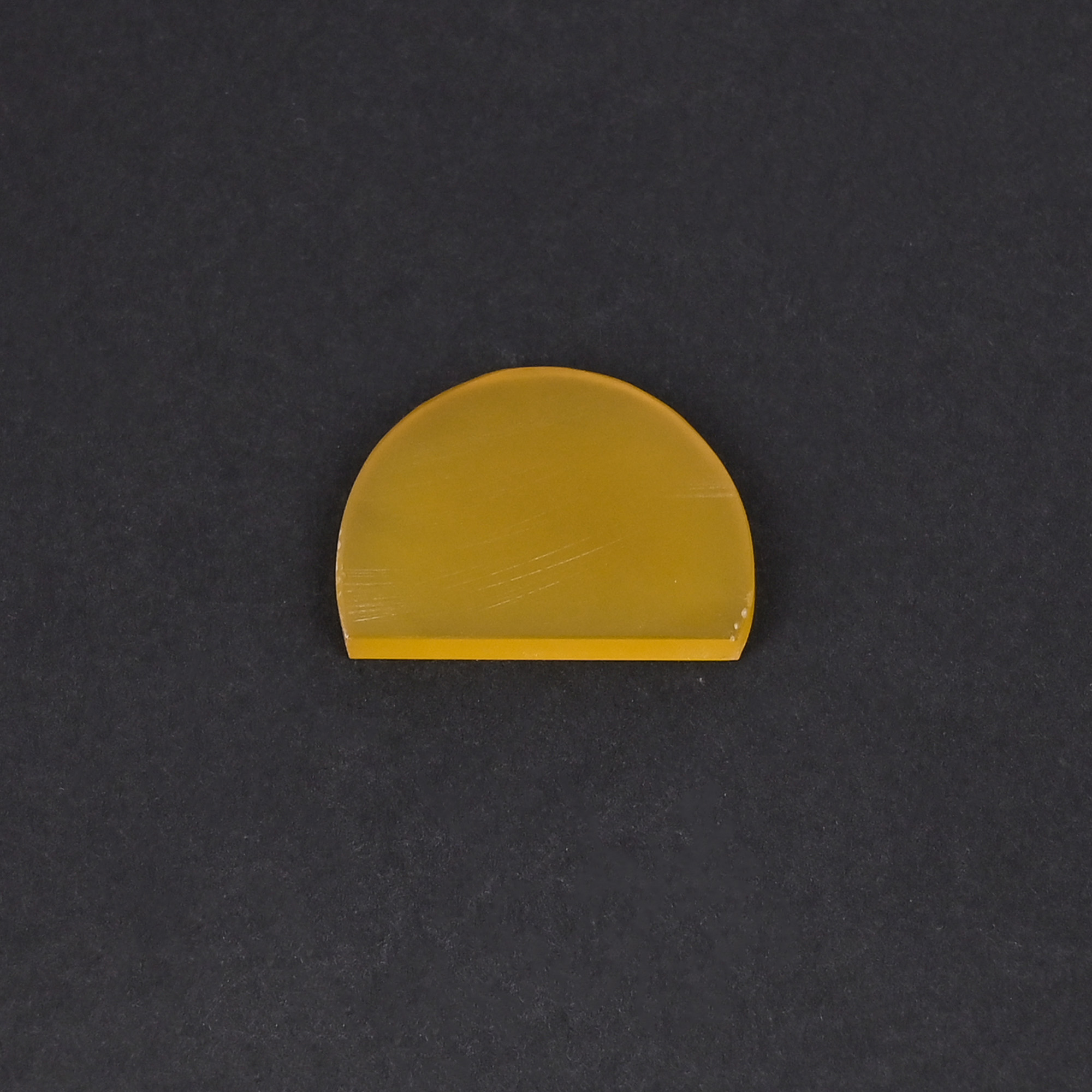 Natural Yellow Onyx Loose Gemstone 113 Carat Fancy 22x16 mm Flat-back Smooth Stone for Jewelry Making 1 Pcs