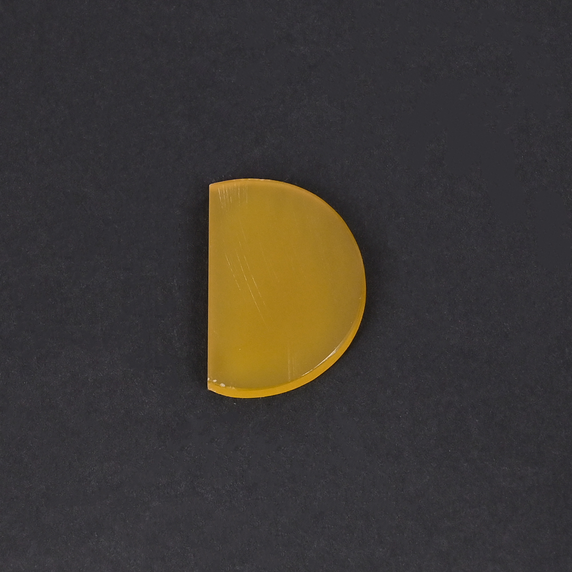 Natural Yellow Onyx Loose Gemstone 113 Carat Fancy 22x16 mm Flat-back Smooth Stone for Jewelry Making 1 Pcs