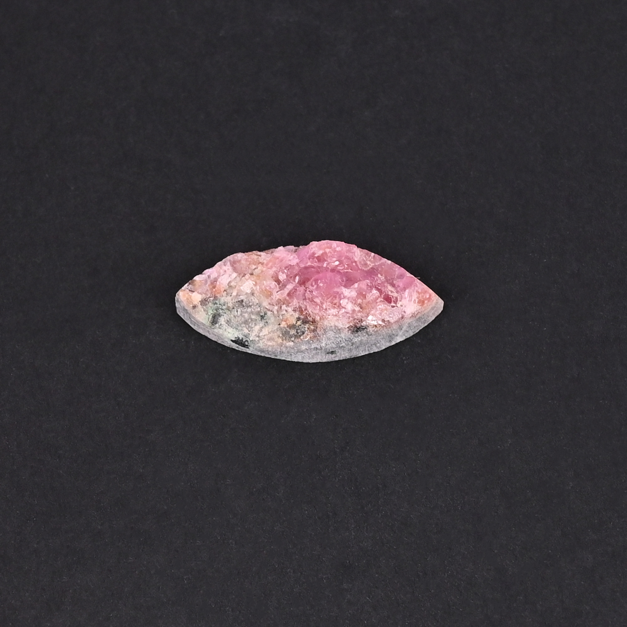 Natural Cobalt Calcite Loose Gemstone 10 Carat Marquise 23x9 mm Flat-back for Jewelry Making 1 Pcs