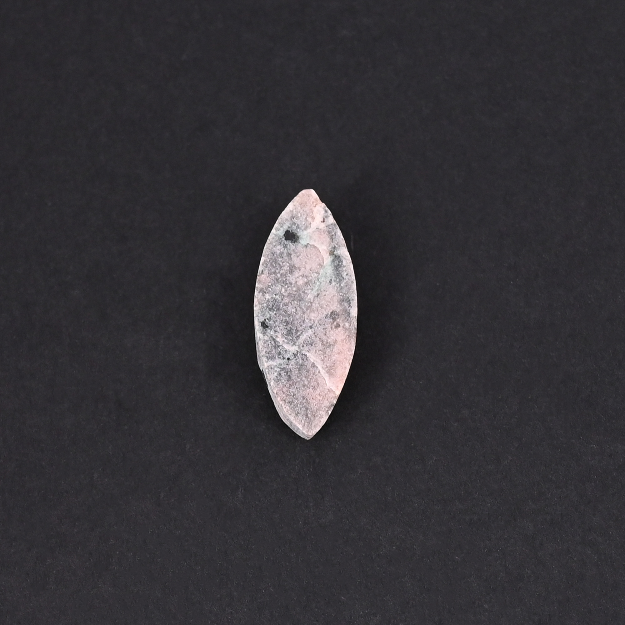 Natural Cobalt Calcite Loose Gemstone 10 Carat Marquise 23x9 mm Flat-back for Jewelry Making 1 Pcs