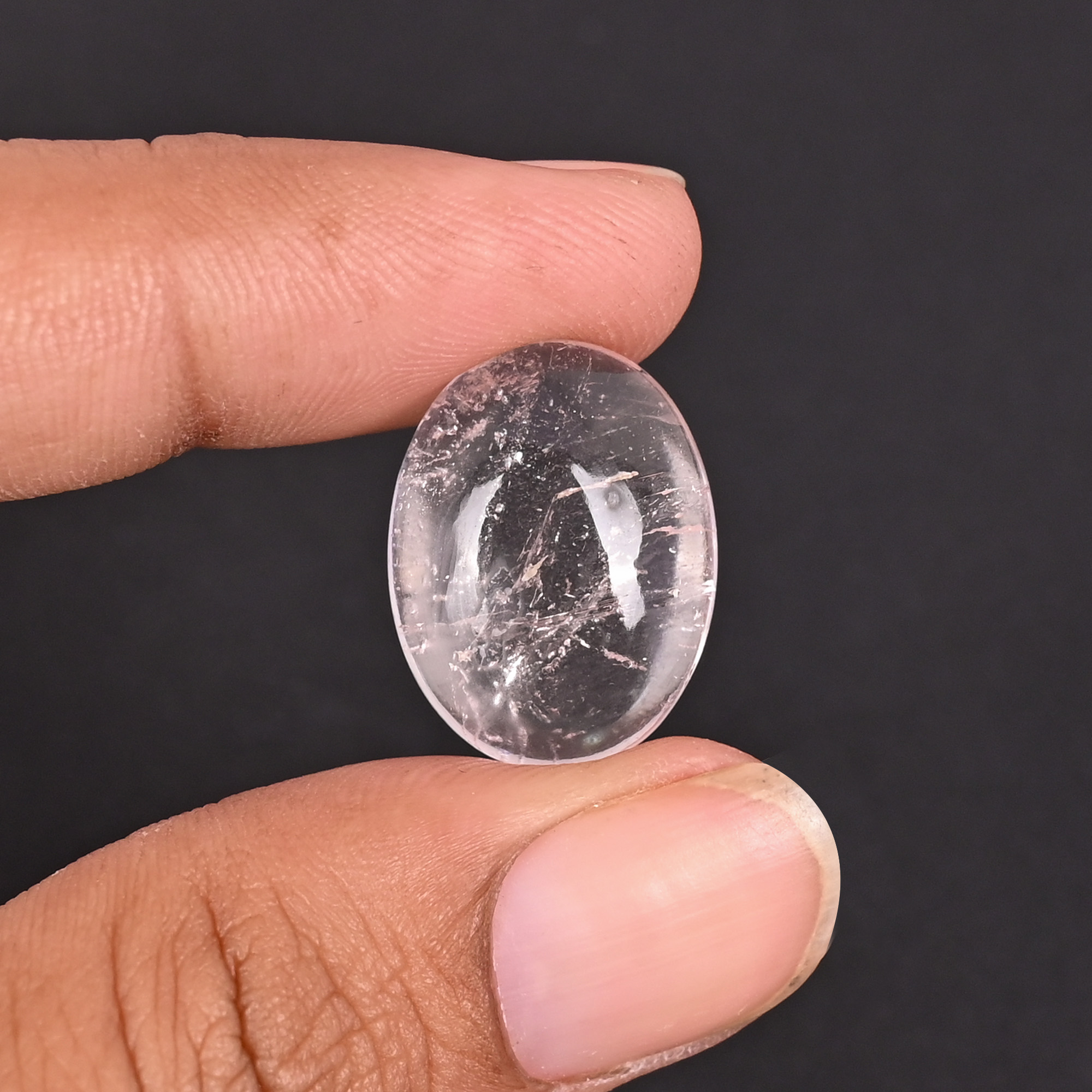 Natural Kyanite Loose Gemstone 229 Carat Oval 20x15 mm Flat-back Cabochon for Jewelry Making 1 Pcs