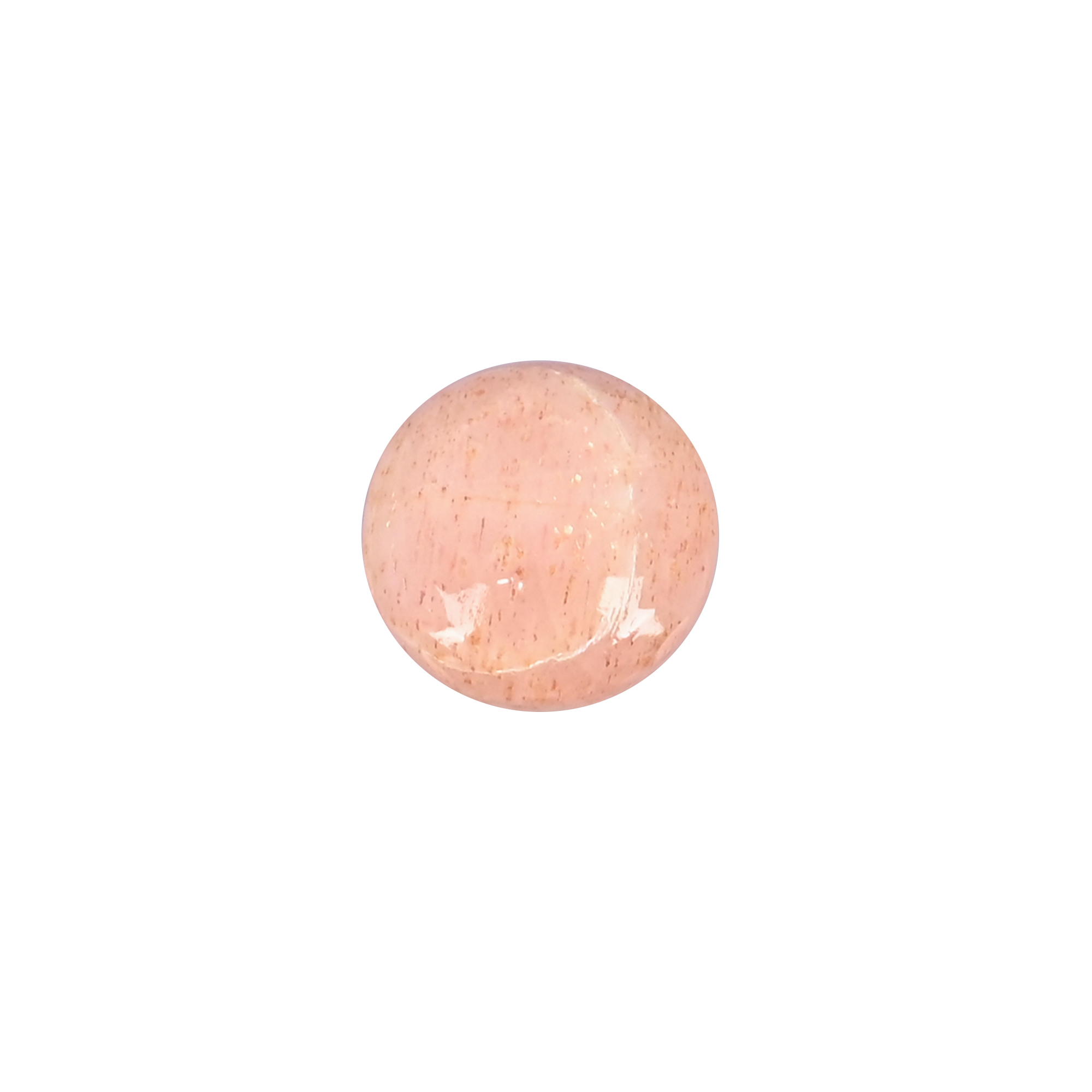 Natural Pink Jasper Loose Gemstone 61 Carat Round 13x13 mm Flat-back Cabochon for Jewelry Making 1 Pcs