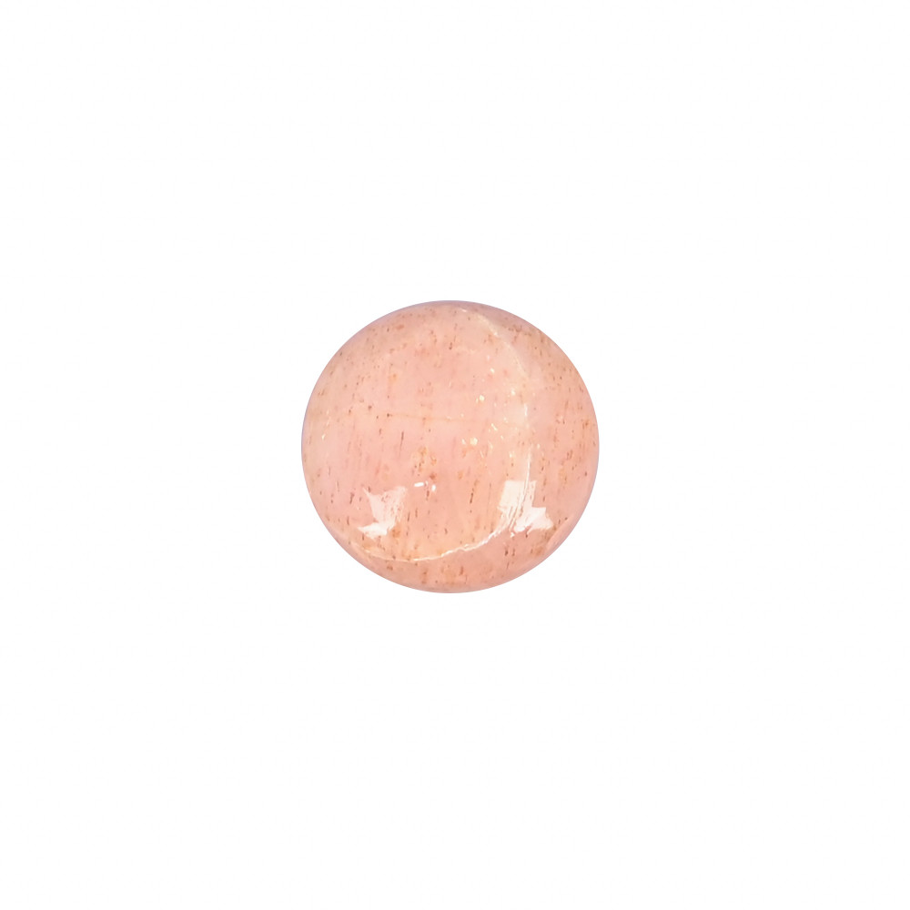 Image of Natural Pink Jasper Loose Gemstone 6.1 Carat Round 13x13 mm Flat-back Cabochon for Jewelry Making | 1 Pcs