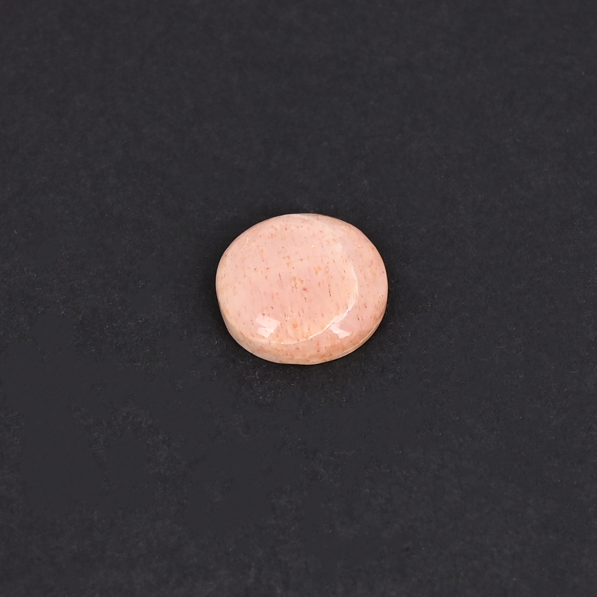 Natural Pink Jasper Loose Gemstone 61 Carat Round 13x13 mm Flat-back Cabochon for Jewelry Making 1 Pcs