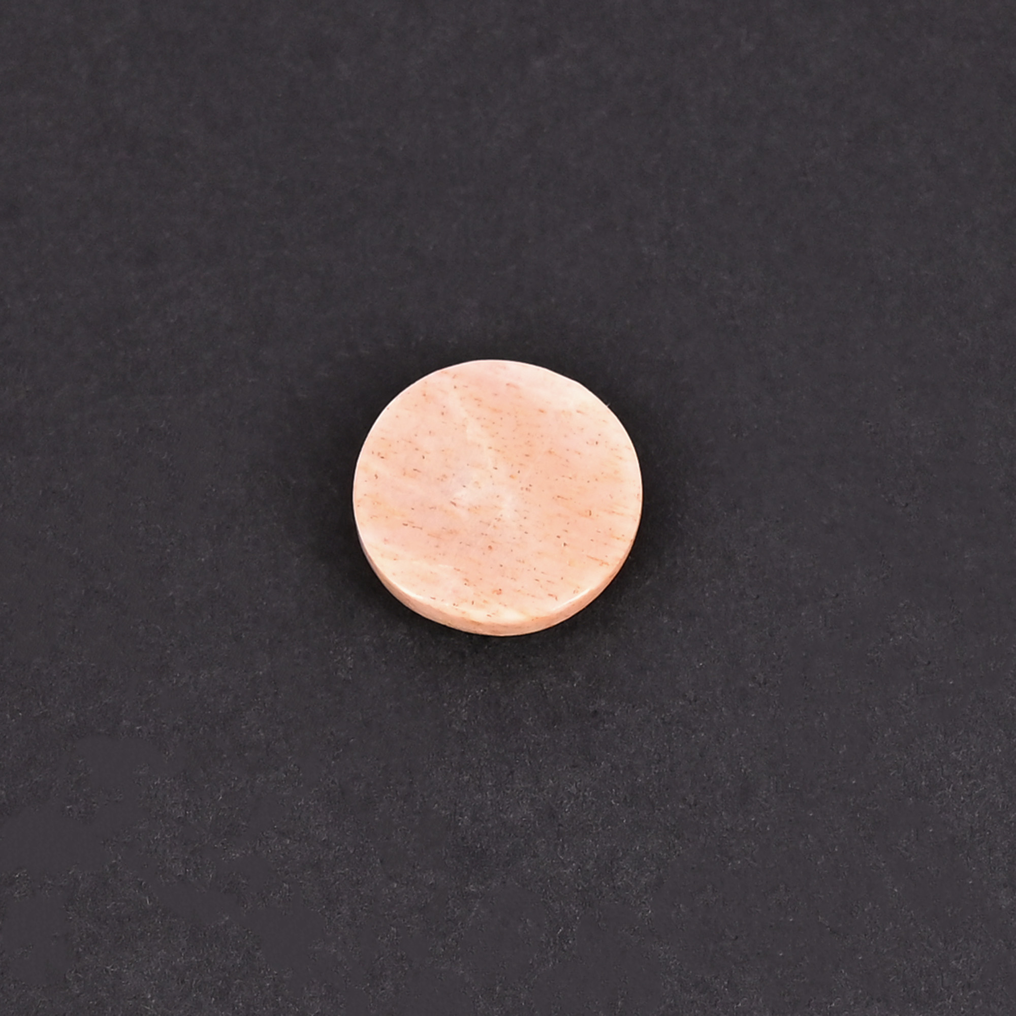 Natural Pink Jasper Loose Gemstone 61 Carat Round 13x13 mm Flat-back Cabochon for Jewelry Making  1 Pcs
