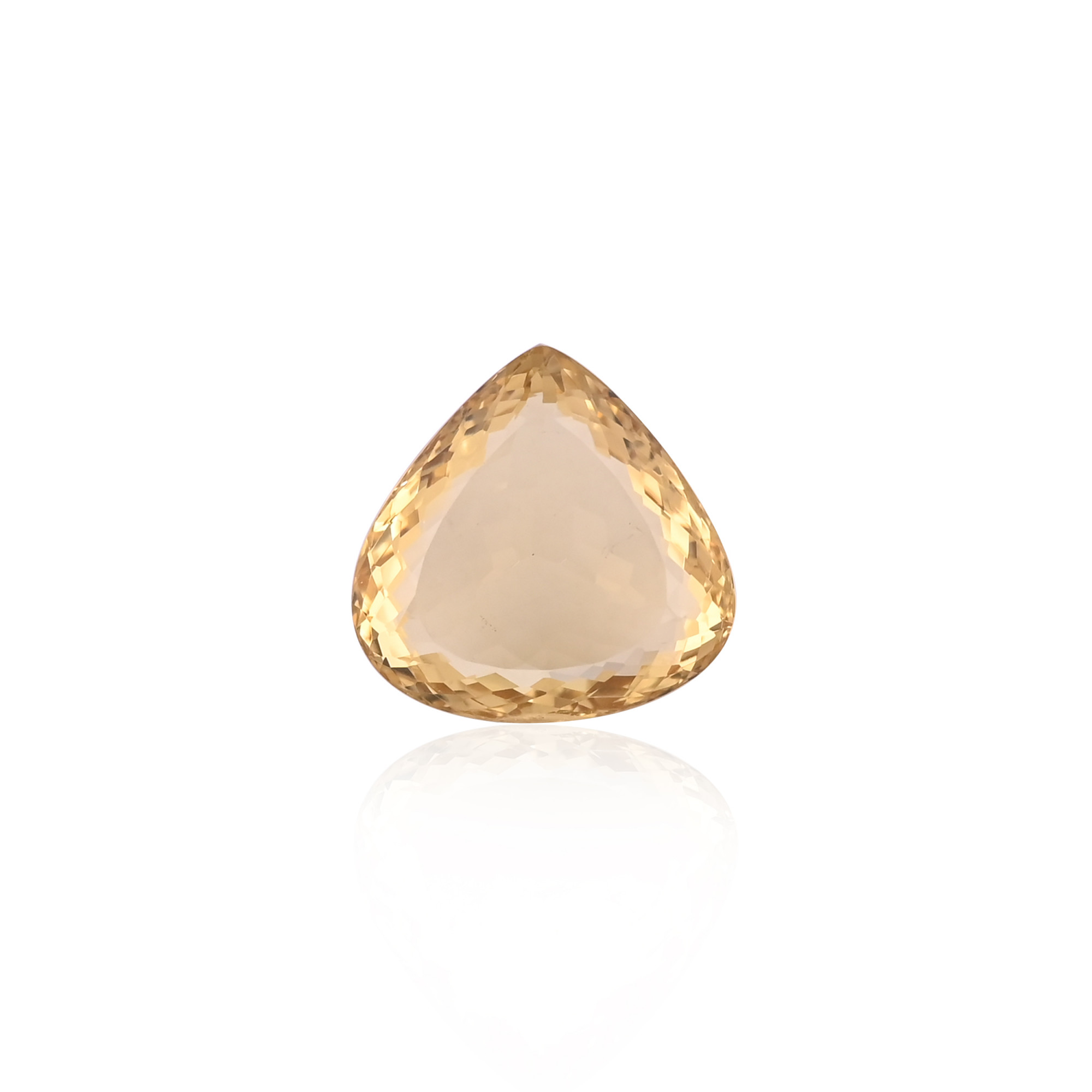 Natural Lemon Quartz 26MM Heart Normal Cut 5355Cts 1Piece Gemstone For Making Jewelry
