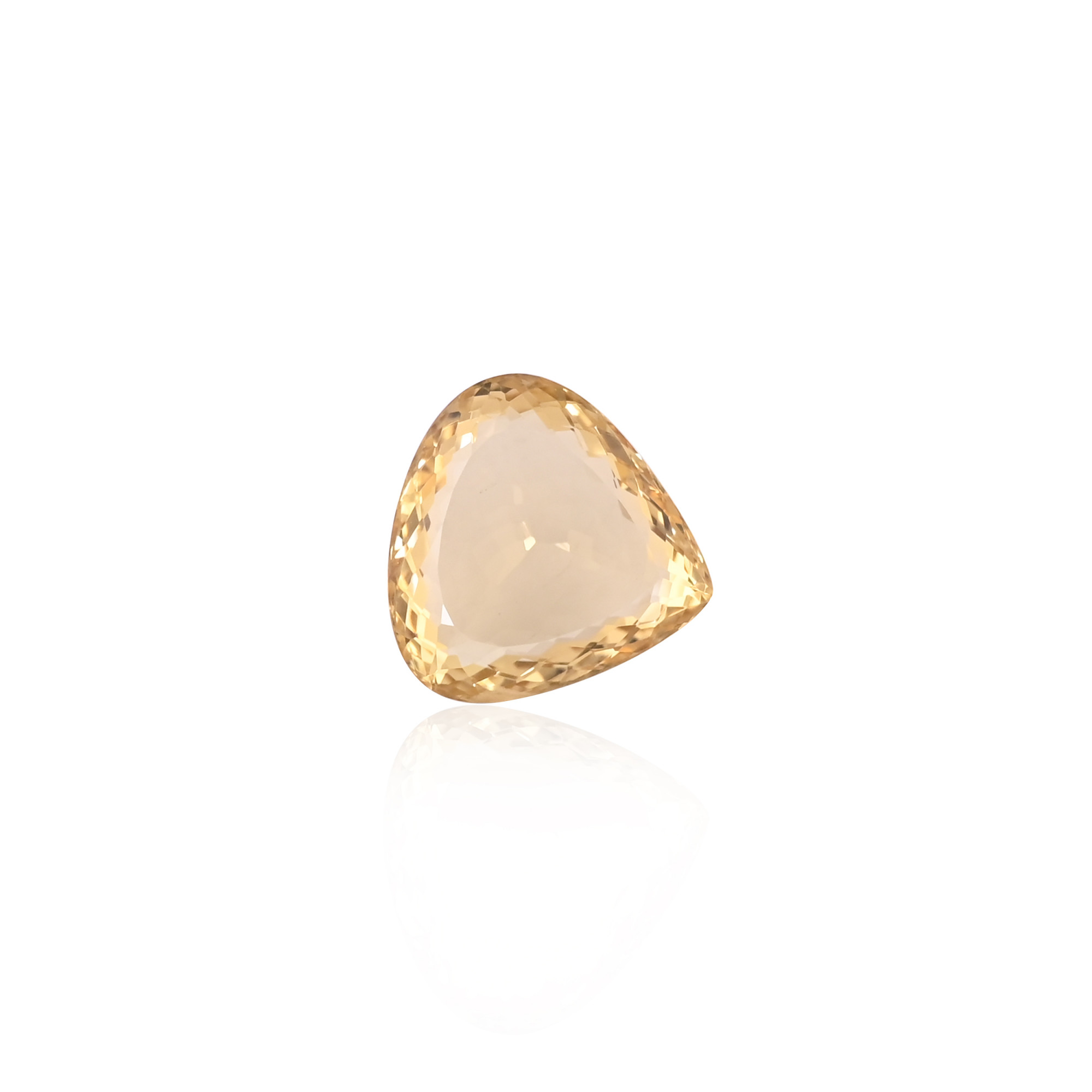 Natural Lemon Quartz 26MM Heart Normal Cut 5355Cts 1Piece Gemstone For Making Jewelry